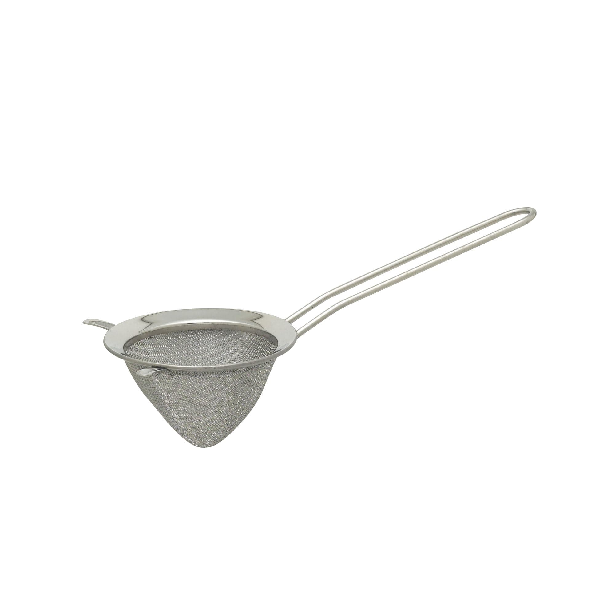 HIC Kitchen Double-Ear Conical Tea Strainer, 18/8 Stainless Steel, 3-Inch, For Straining Brewed Loose Leaf Tea And Mulled Beverages