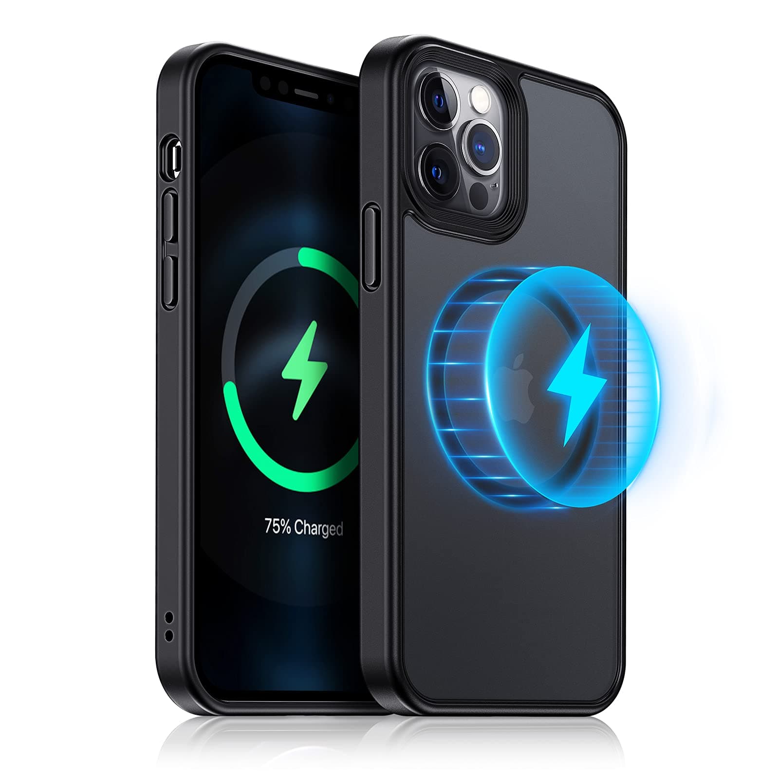 Meifigno Magnetic Case Designed for iPhone 12 Pro Max Case, [Military Grade Protection & Compatible with MagSafe] for iPhone 12 Pro Max 6.7 Inch, Black