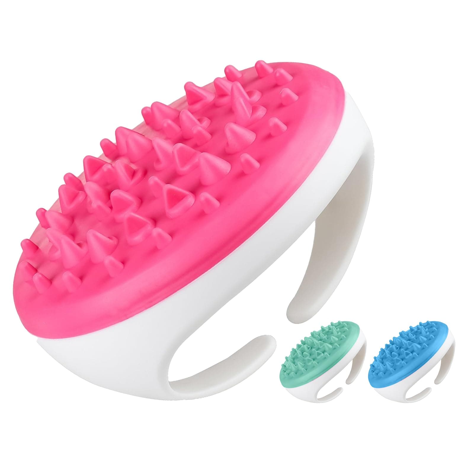Ecent Cellulite Remove Massage Brush Mitt for Lose Weight Keep Figure Reduce Fat Simulate Skin (Pink)