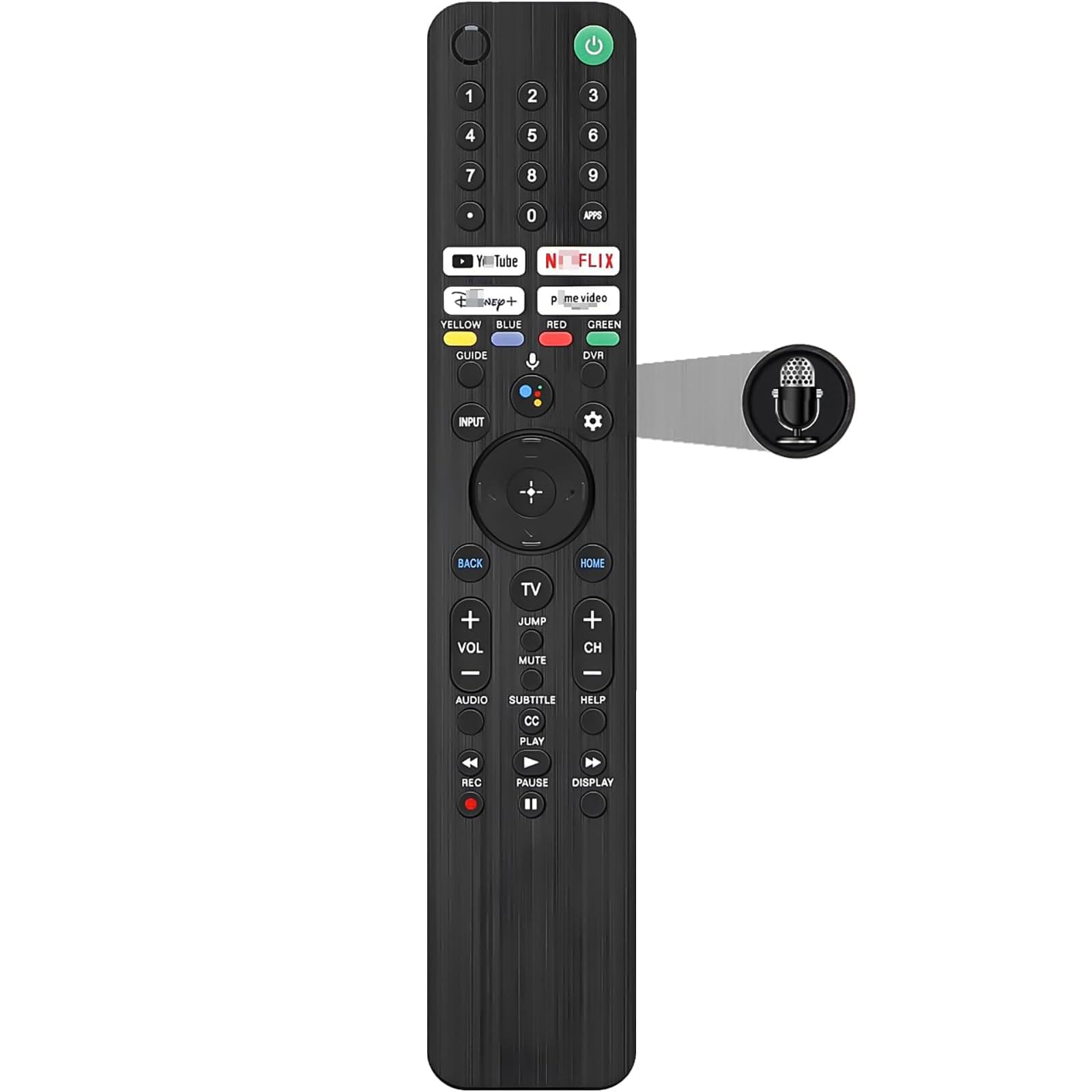 Upgraded Voice Remote Replacement for Sony Smart TV Remote Control, Replaces Remote RMF-TX520U/TX500U RMF-TX310U/TX300U RMF-TX900U/TX800U, Compatible with Sony Bravia 2019-2025 XBR/XR/KD/K Smart TVs