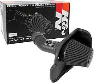 K&N Cold Air Intake System: Dry-Flow Air Filter, Increase Performance & Towing: Compatible with 2011-2023 Chrysler/Dodge: 300, Challenger, Charger, 71-2545