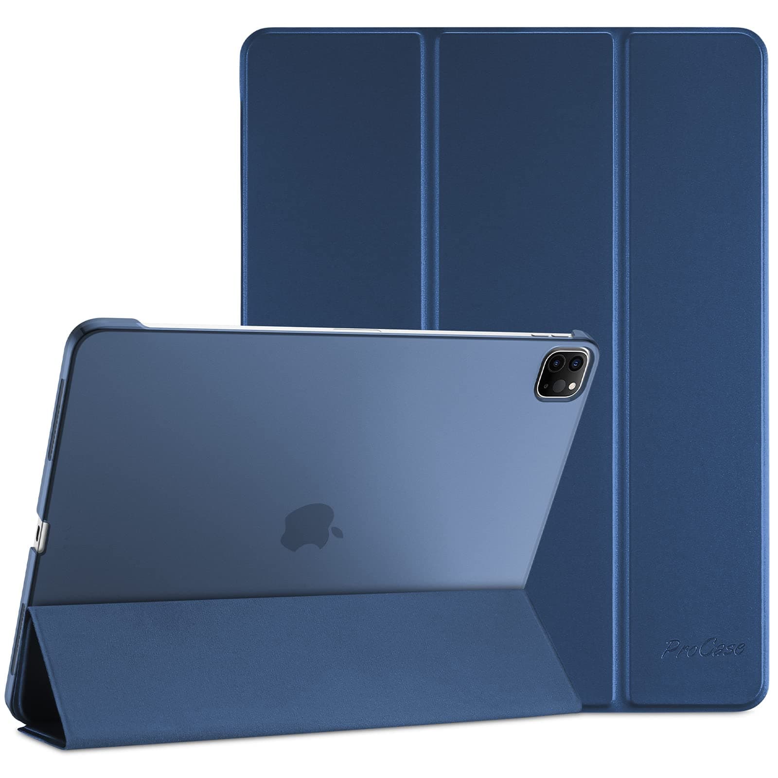 ProCase for iPad Pro 11 Inch Case 2022/2021/2020/2018(4th/3rd/2nd/1st Generation), iPad Pro 11" Slim Stand Hard Back Cover Shell Smart Folio Compatible with Penci/Support Auto Wake/Sleep -Darkblue
