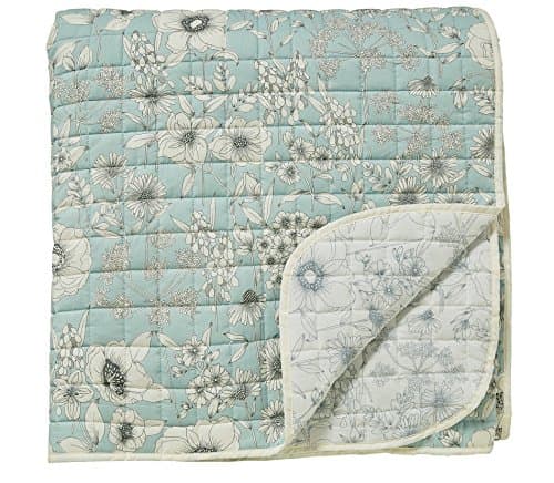Maelee Quilted Bedspread, Cotton, Light Blue, Double