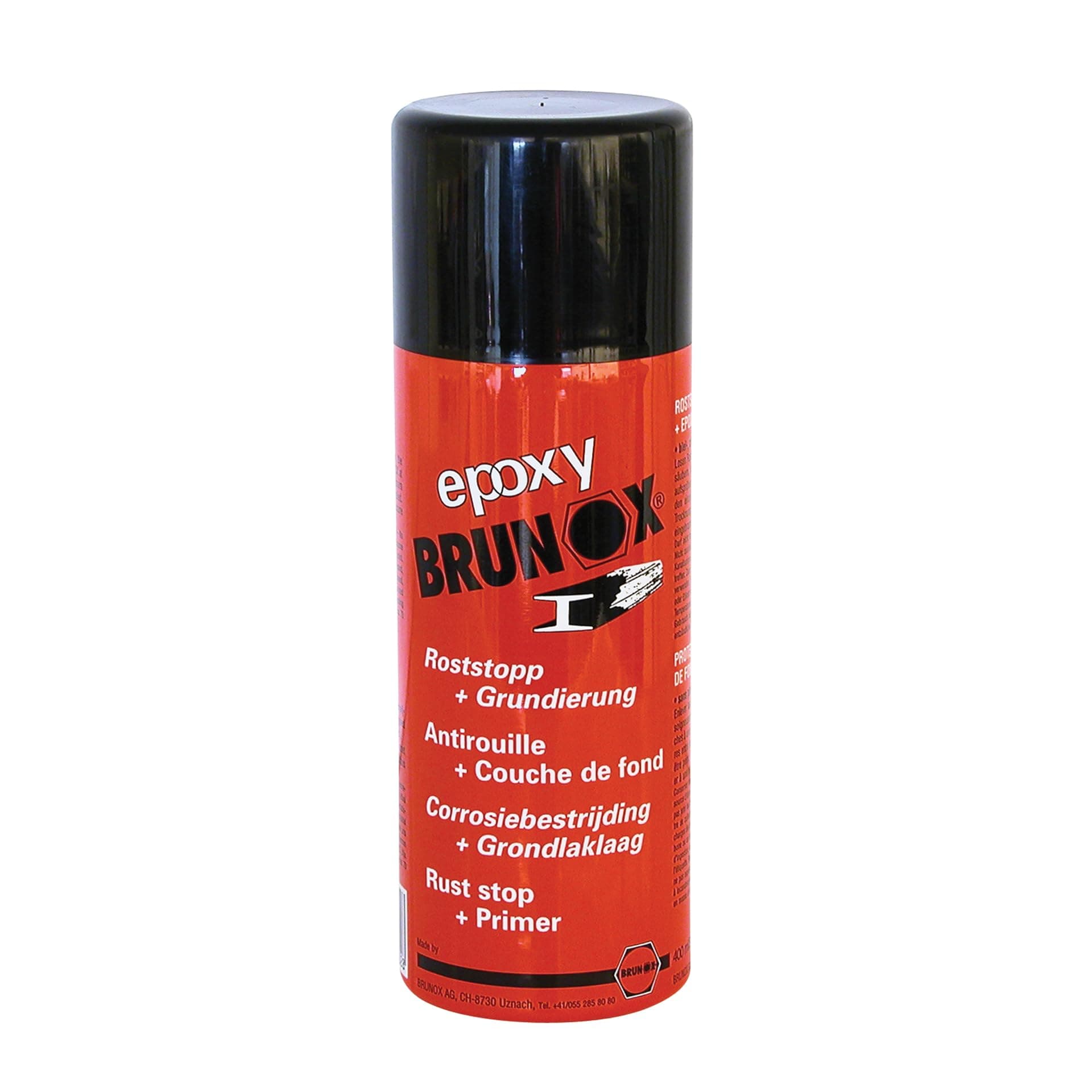 Brunox BEPOXYSPRAY400 Epoxy rust converter 400ml, Amber