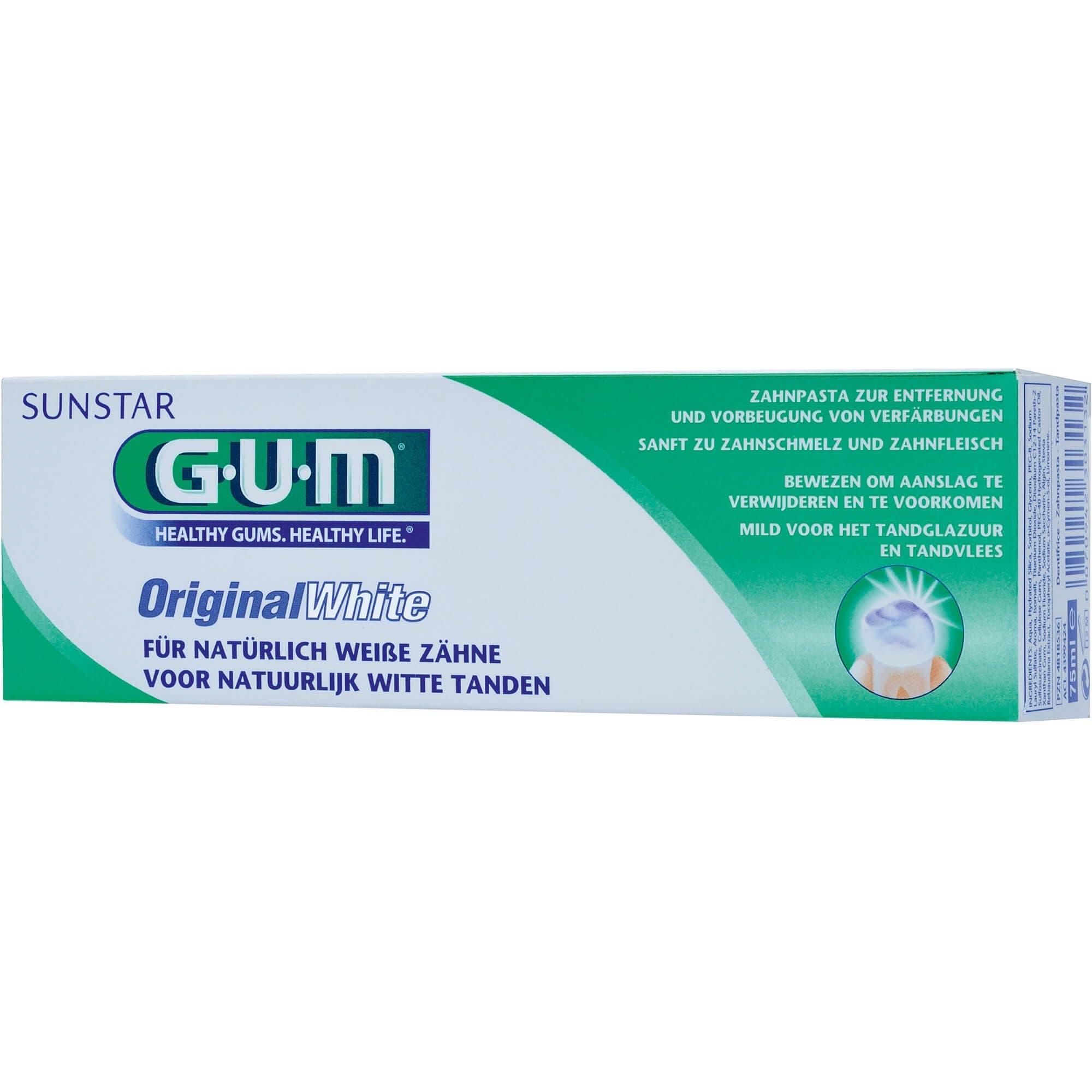 Original White Toothpaste - Sensitivity Relief-Plaque Removal-Anti-Bacterial-Eliminates Bad Breath-Restores natural whiteness of teeth-Gentle on Gums-Prevents new stain formation-75ml