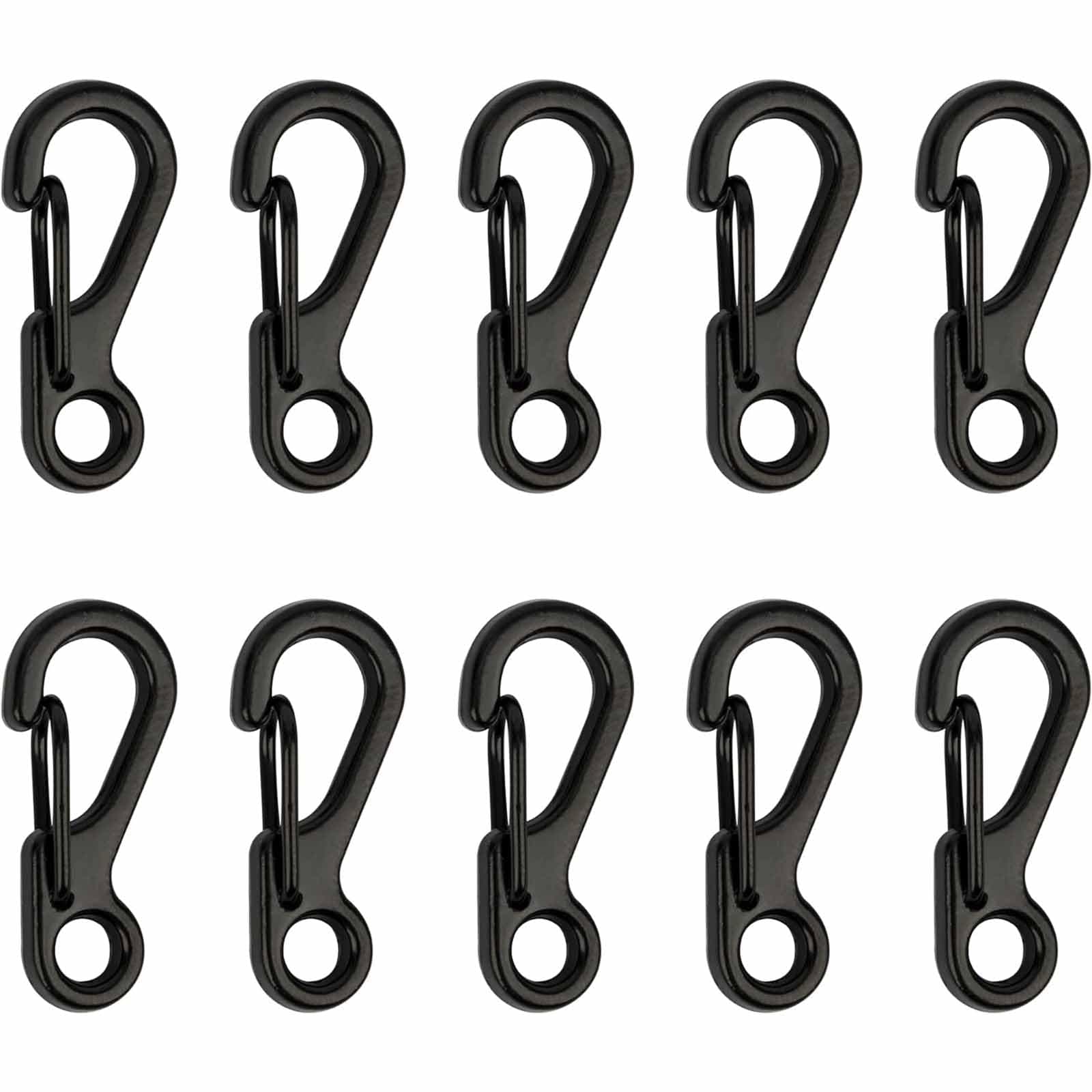 Tazweeq Small Mini Carabiner Clips, Miniature Spring Hook Keychains, Micro Carabiners for Parachute Ropes, Alloy Key Rings, Outdoor Hiking, Fishing, Camping, Rucksack Accessories