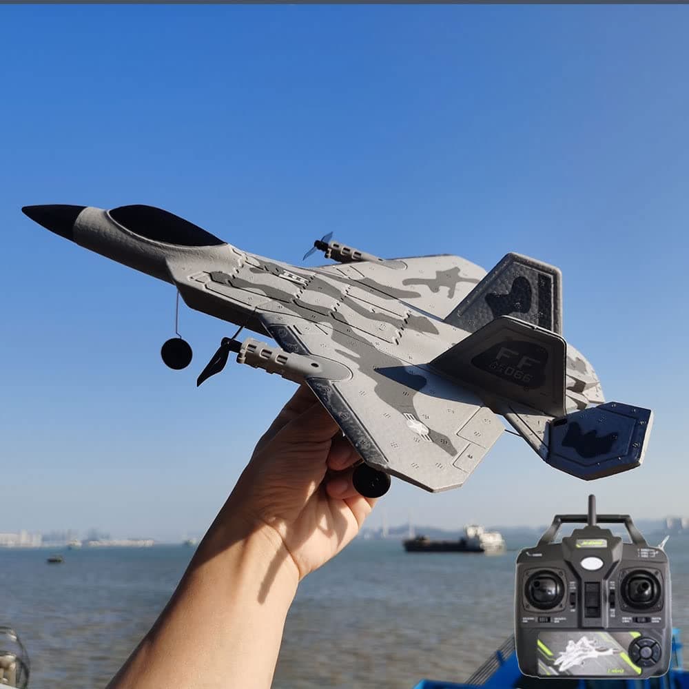 Rc 4 Channel Remote Control Fighter Jet Rc Plane Ready to Fly with 3D&6G Fixed Wing Glider Stunt Plane for Adults, One Key Stunts Rc Airplane, High Speed Rc Airplane