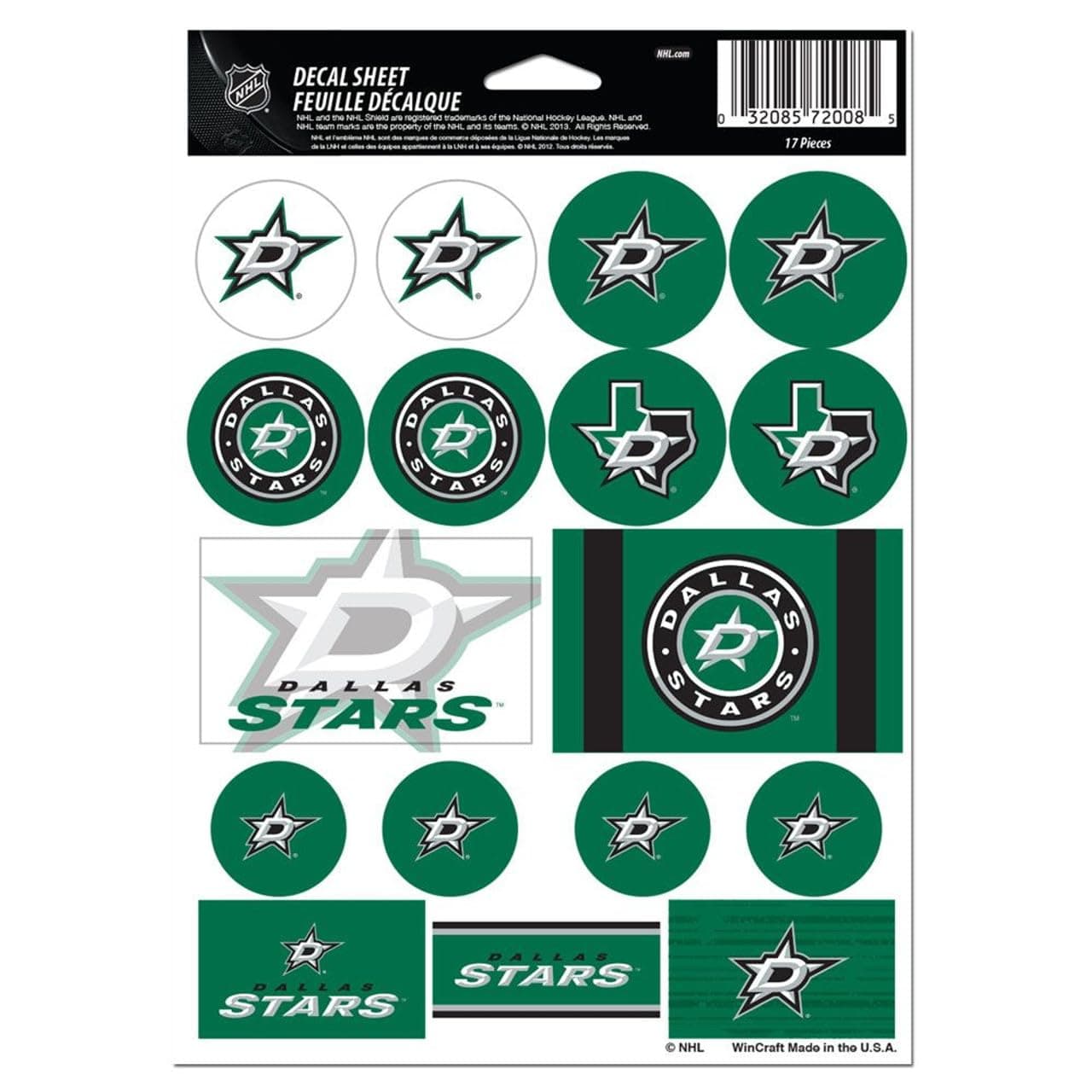 NHL Vinyl Sticker Sheet