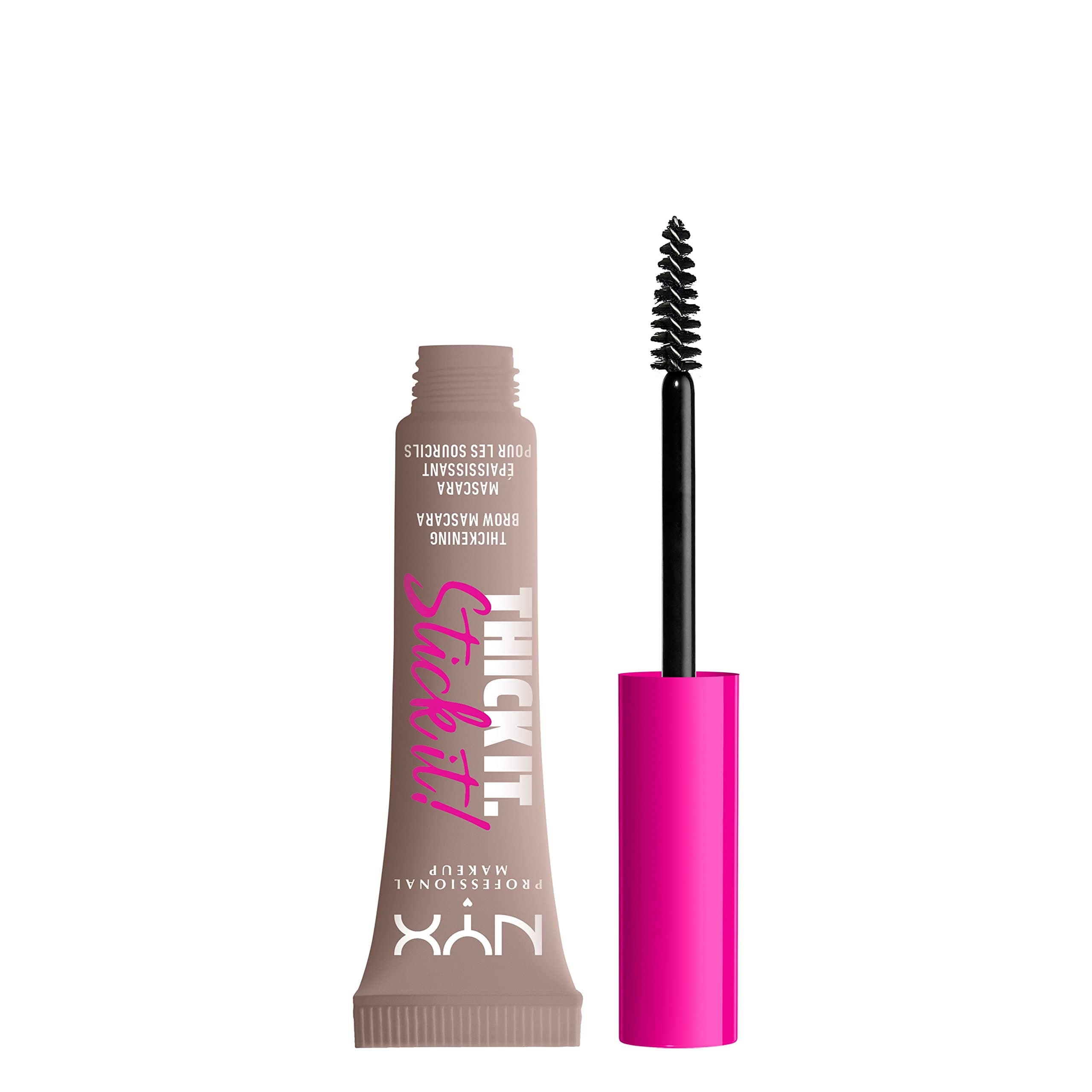NYX PROFESSIONAL MAKEUP Thick It Stick It Thickening Brow Mascara, Eyebrow Gel - Cool Blonde