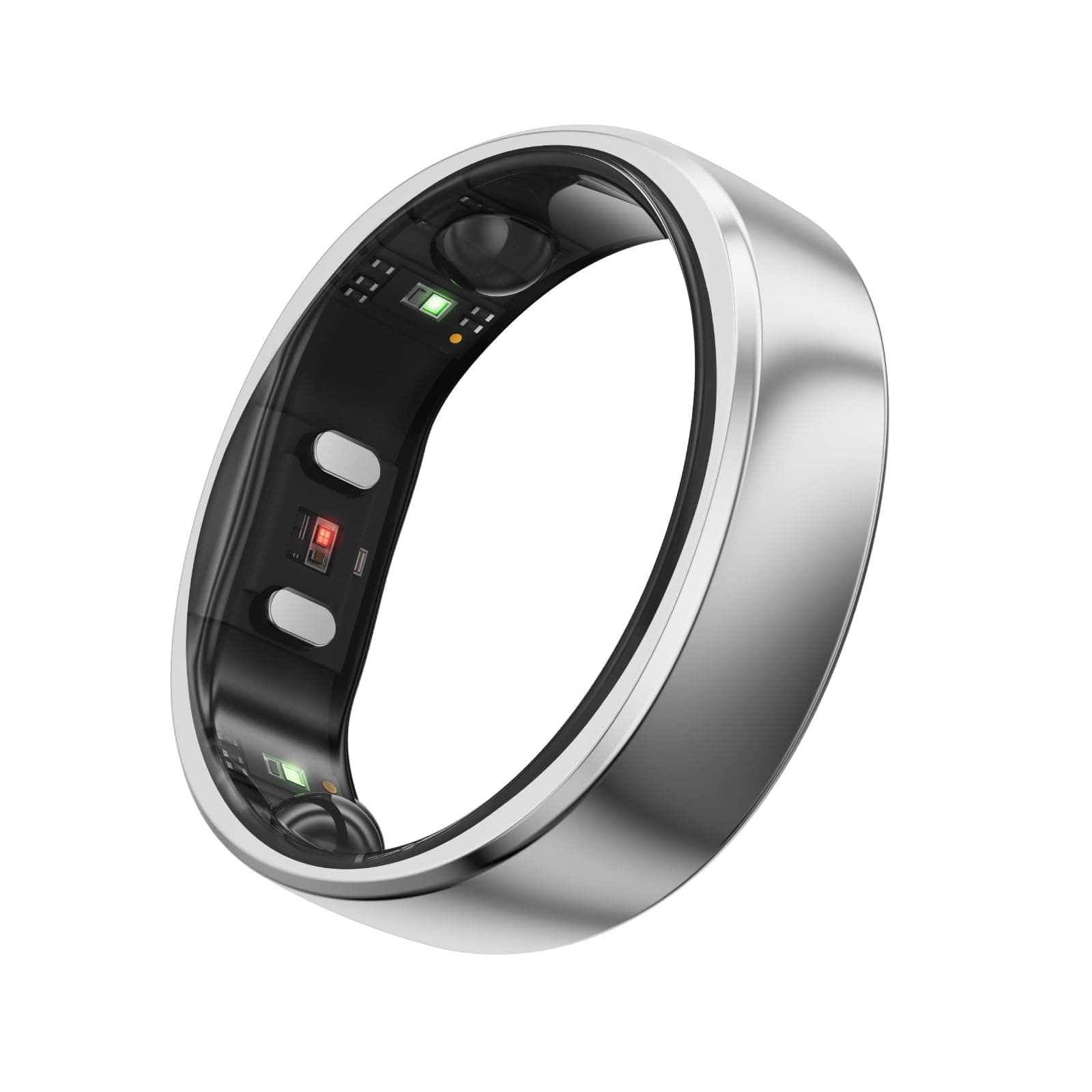 Gen 2, World’s First Smart Ring with Sleep Apnea Monitoring, No APP Subscription, 12-Day Battery Life, Stress/Heart Rate/Women's Health Tracker, Android & iOS Compatible (Silver, Size 7)