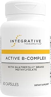 Integrative Therapeutics Active B-Complex - Cellular Energy & Heart Health Support with Vitamins B2, B6 & B12* - Supports Nervous & Immune Systems* - Dairy-Free & Gluten-Free - 60 Capsules