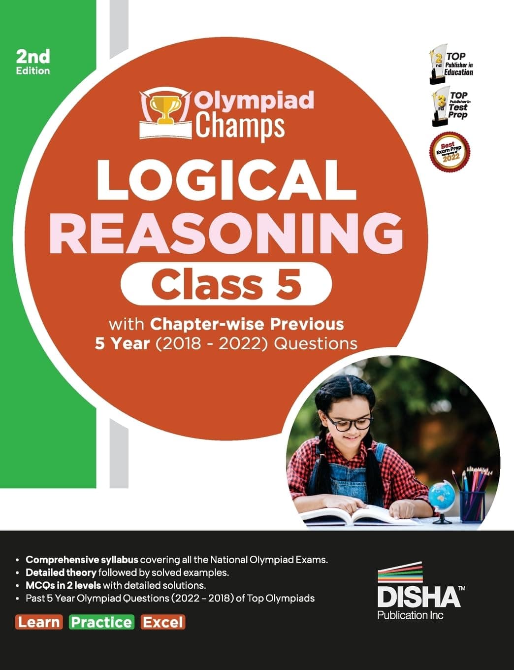 AIETS Com Pvt Ltd Olympiad Champs Logical Reasoning Class 5 with Chapter-wise Previous 5 Year (2018 - 2022) Questions 2nd Edition | Complete Prep Guide with Theory, PYQs, Past & Practice Exercise |