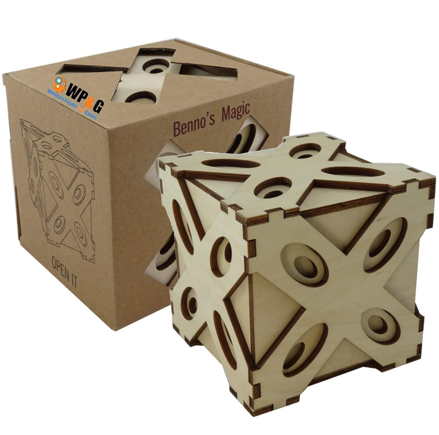 Answer Box Secret Puzzle Box with 42 Steps to Open or Unlock by Benno's Magic - Very Difficult Brainteaser IQ Puzzle Safe to Solve - Brain Game for Adults and Teens