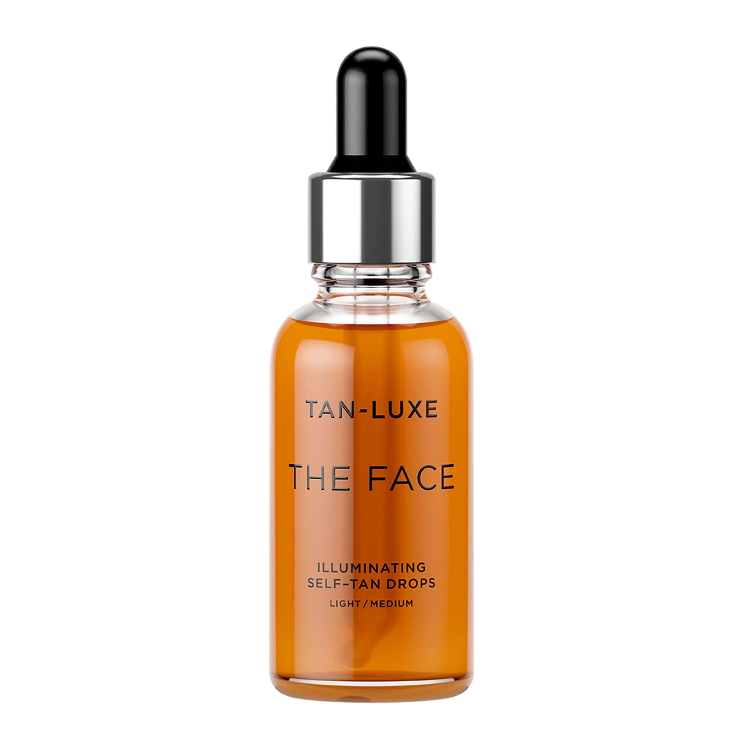THE FACE Self Tan Drops, Light/Medium (30 ml) Add Tanning Drops to Skin Care for Custom Face Tan, Cruelty Free & Vegan