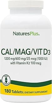Nature's Plus - Cal/Mag/Vitd3 With Vitamin K2 1200 Mg/600 Mg/1000 Iu 180 84674