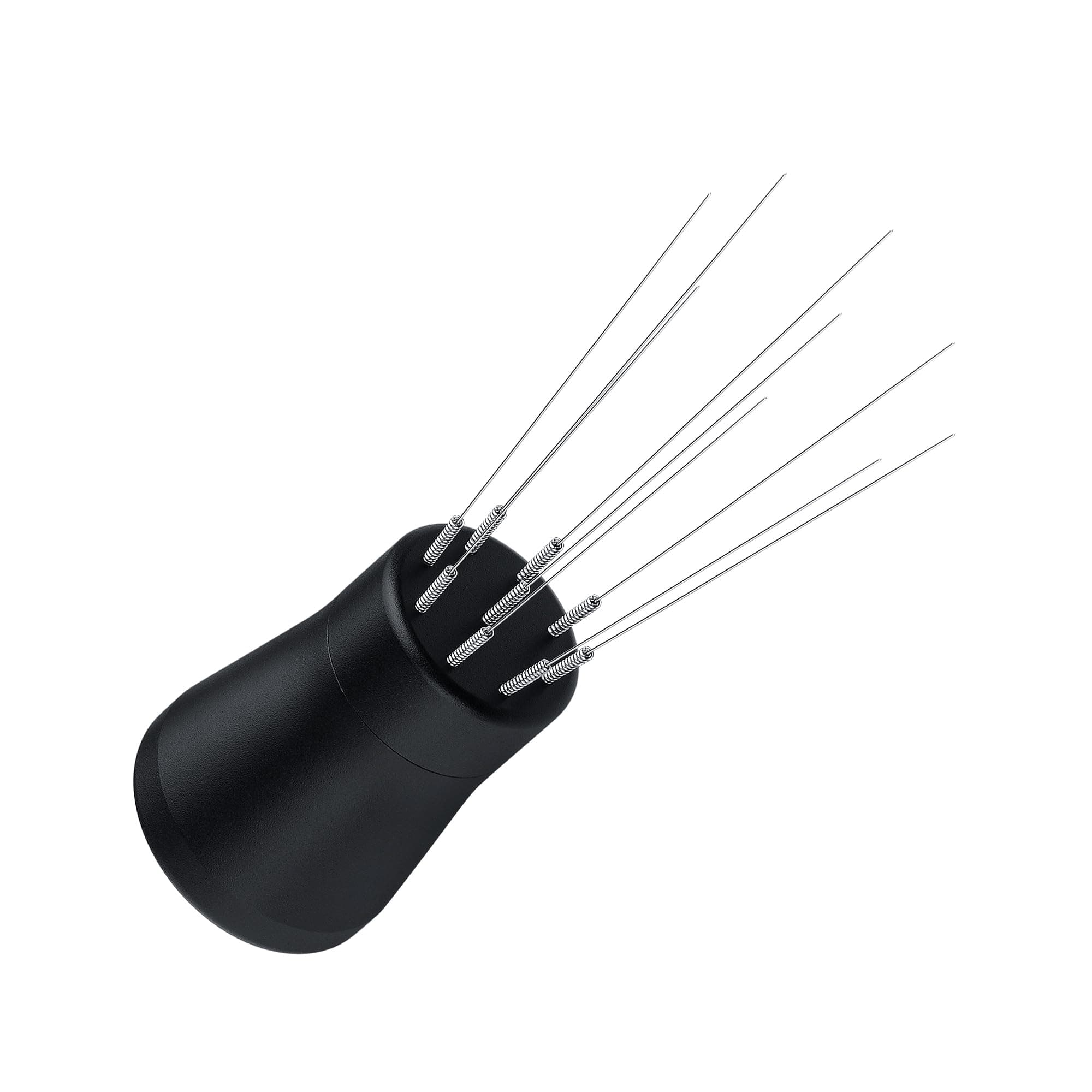 WDT Distribution Tool V2-9 Prong Espresso Distribution Tool - Needle Espresso Stirrer I 0.3mm Thick Spring Wires - Espresso Coffee Stirrer - Anodized Aluminum Handle