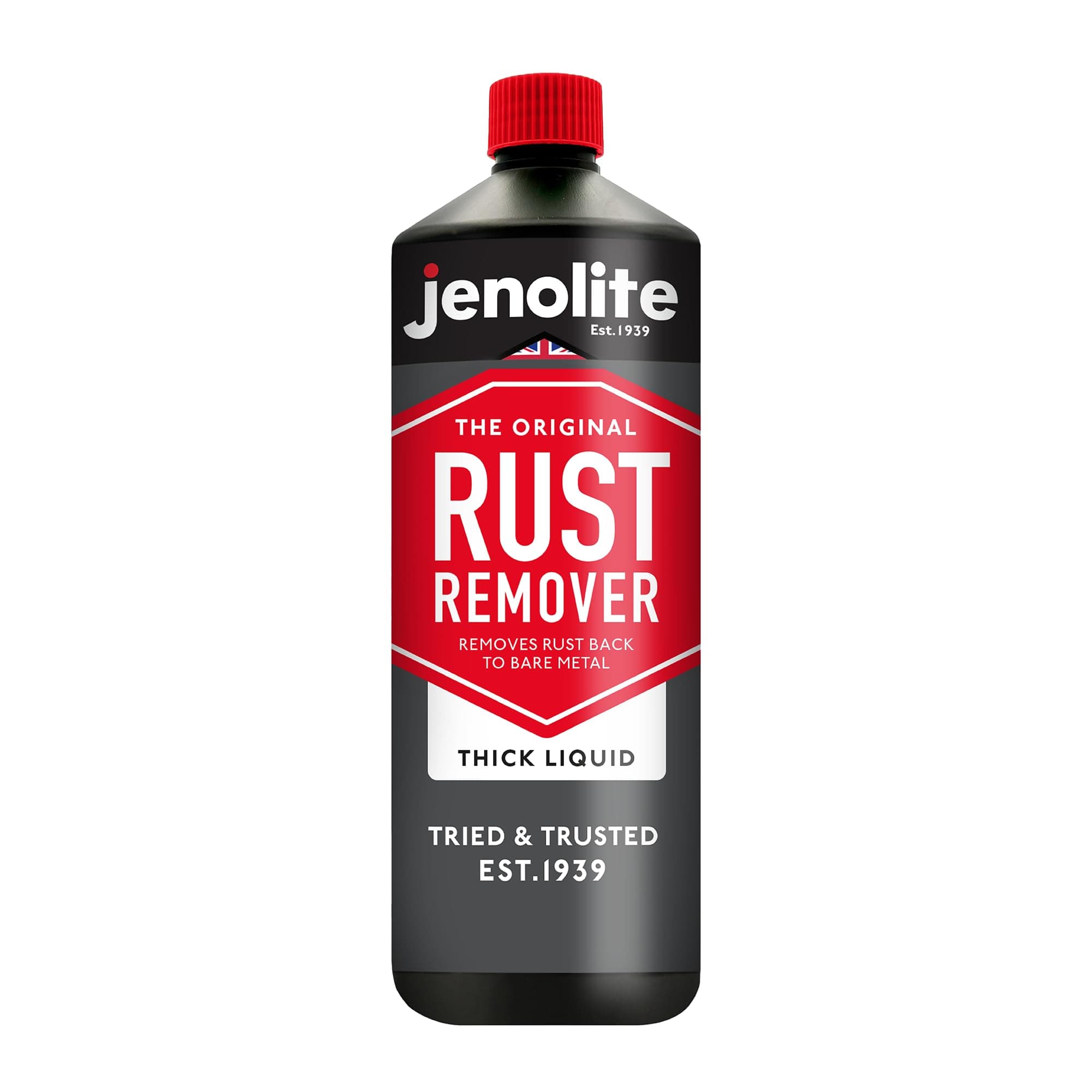 – Rust Remover Thick Liquid, 1L Non-Drip Formula – Fast-Acting Rust Remover for Metal, Removes Rust to Bare Metal, Ideal for Vertical Surfaces