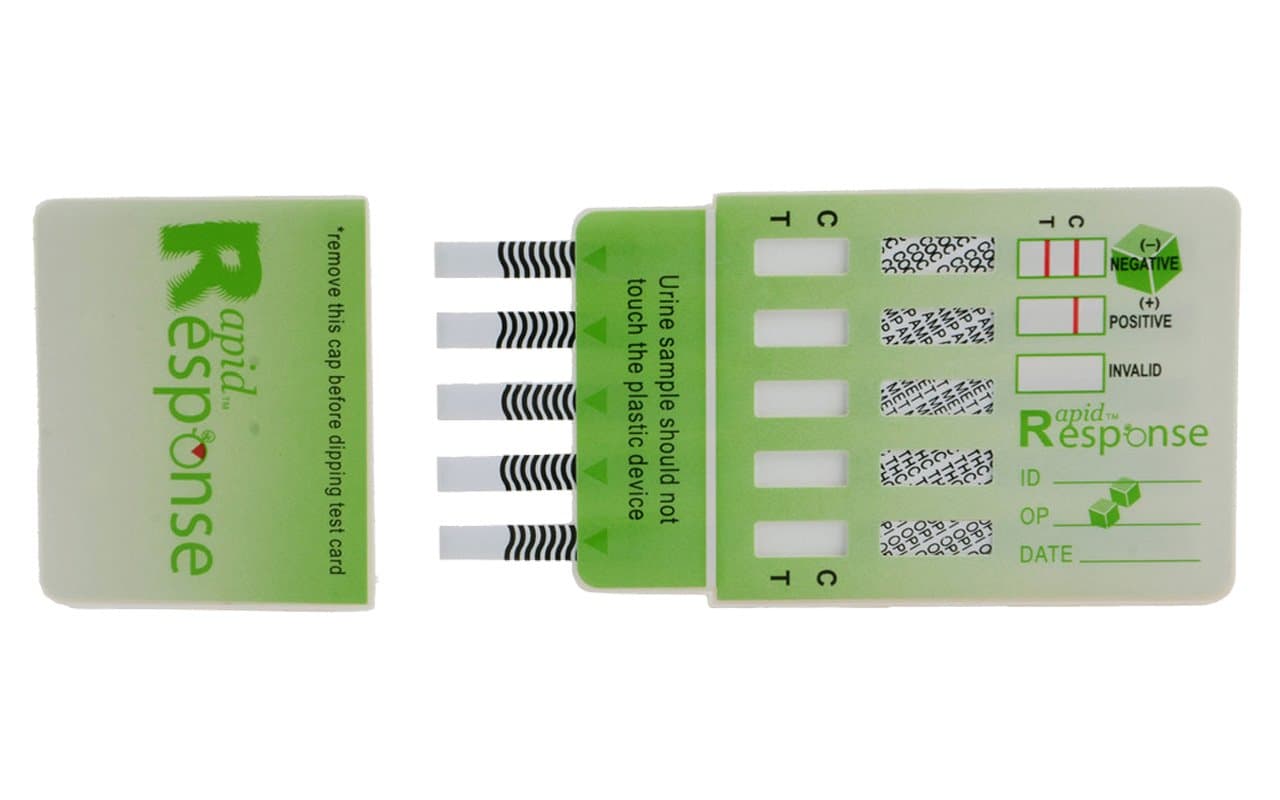 Rapid Response D5.1-1P29-25 Care First Aid Response 5 Drug Test Panel, Pack of 25