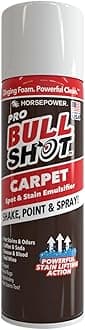- Bull Shot Carpet Spot & Stain Remover, AS SEEN ON TV, Made In USA, Just Point & Spray, Stain-Lifting Foam-Action, Coffee, Soda, Wine, Grease, New & Old Stains & More