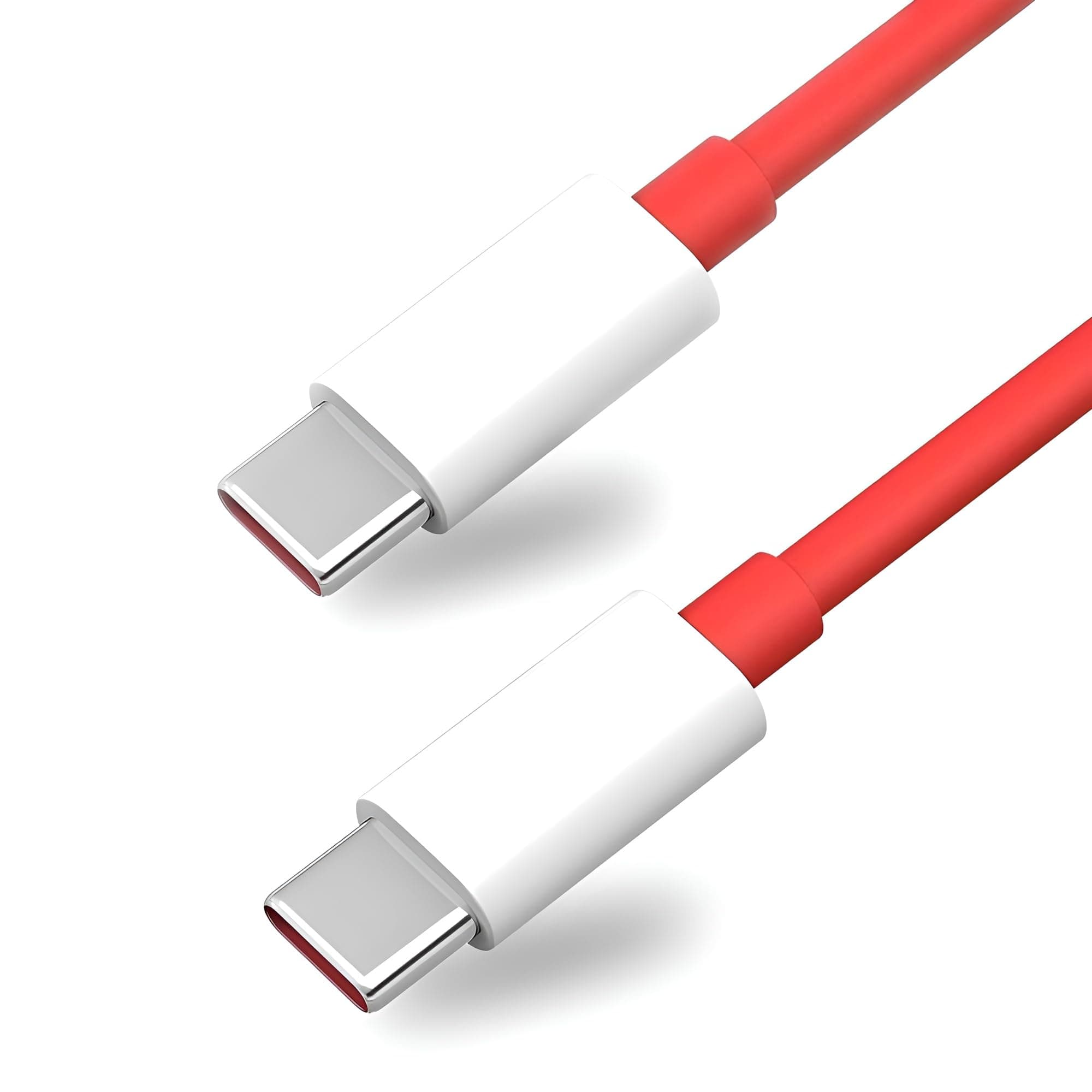 65W Oneplus Original Type C Supervooc Fast Data Charging Cable for Oneplus 12/12R/11/11R/10 Pro/10R/10T/9/9R/9Rt/8/Nord Ce4/Ce3/Ce 3 Lite/Nord 3/2/2T/Ce 2/Ce2 Lite 5G/Open, Support Warp 65 W Cord, Red
