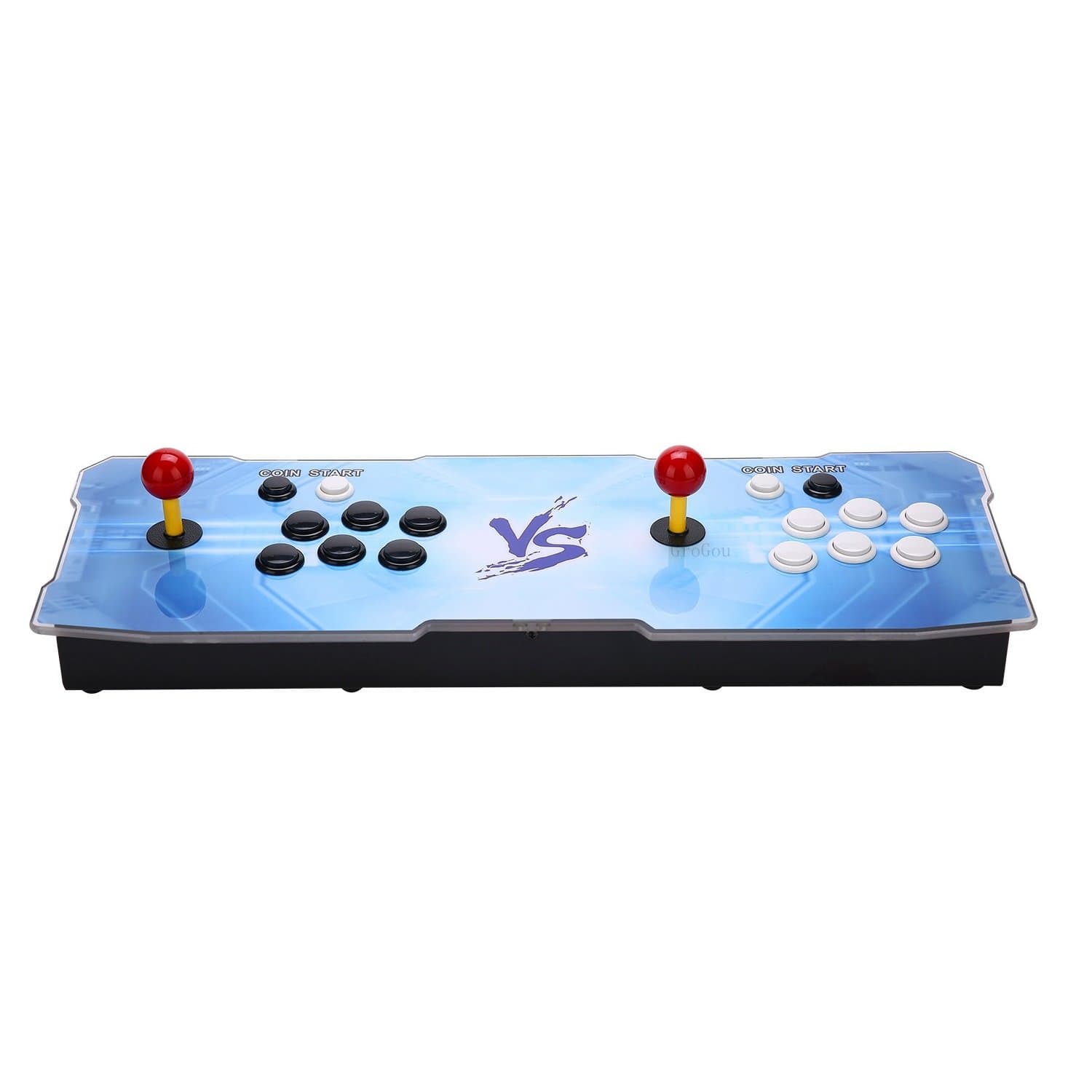 [846 HD Arcade Games] GroGou Arcade Video Game Console 846 Retro Games Pandora's Box 5 Plus Colorful LED Arcade Machine Double Arcade Joystick Built-in Speaker