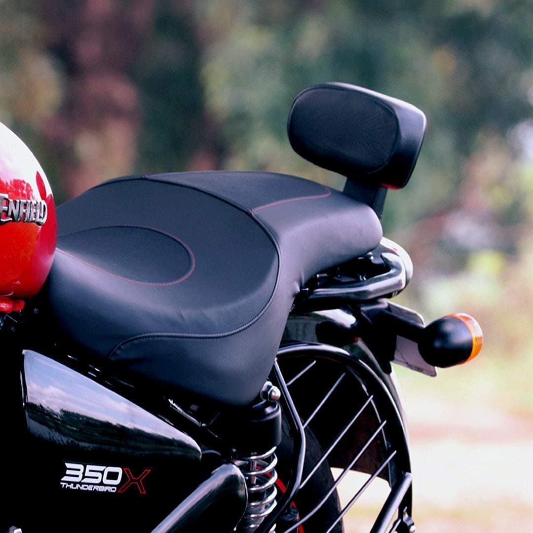 Back Rest Support Pillion Enfield Thunderbird x 350 500x Back Rest Heavy Quality Support Pillion Cushion Style