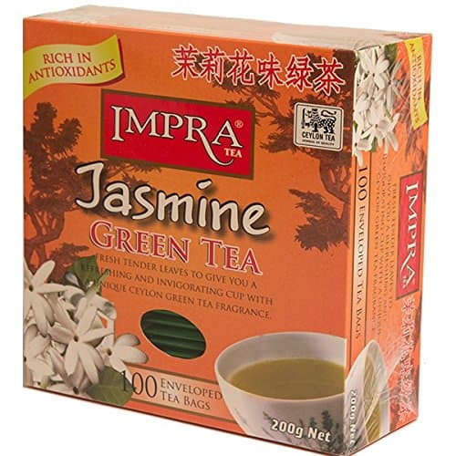 Impra Green Jasmine Tea, 2.0 Gram, 100-Count (3 pack)