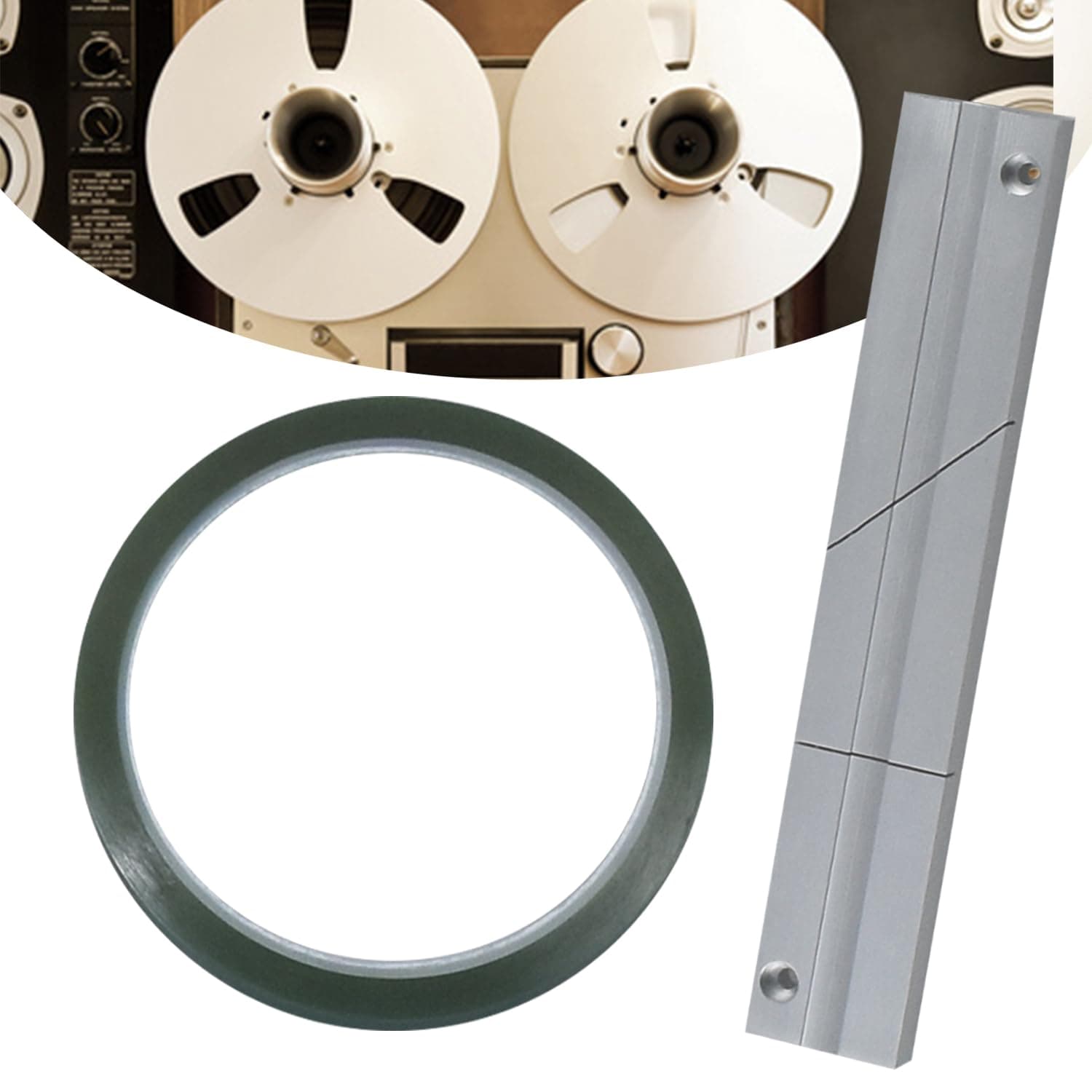 Splicing Block Kit, Tape Splicing Set Aluminum Studio Grade for 1/4 Inch Open Reel Tape Media for Revoxsonido 1/4 10 Inch Open Reel Tapes Media