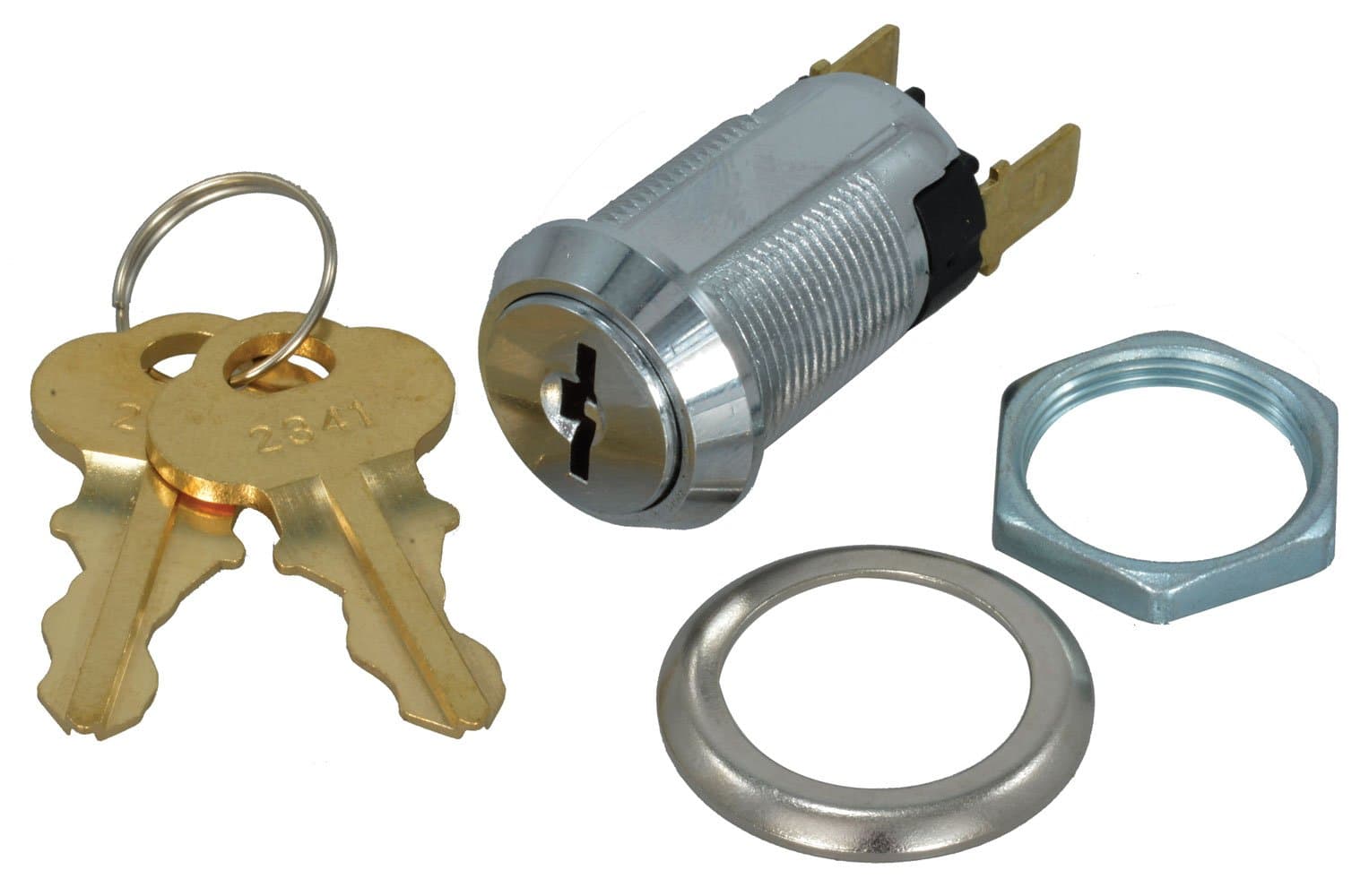 Jameco ValuePro Round SPST Off-ON Keylock Switch Key 2341