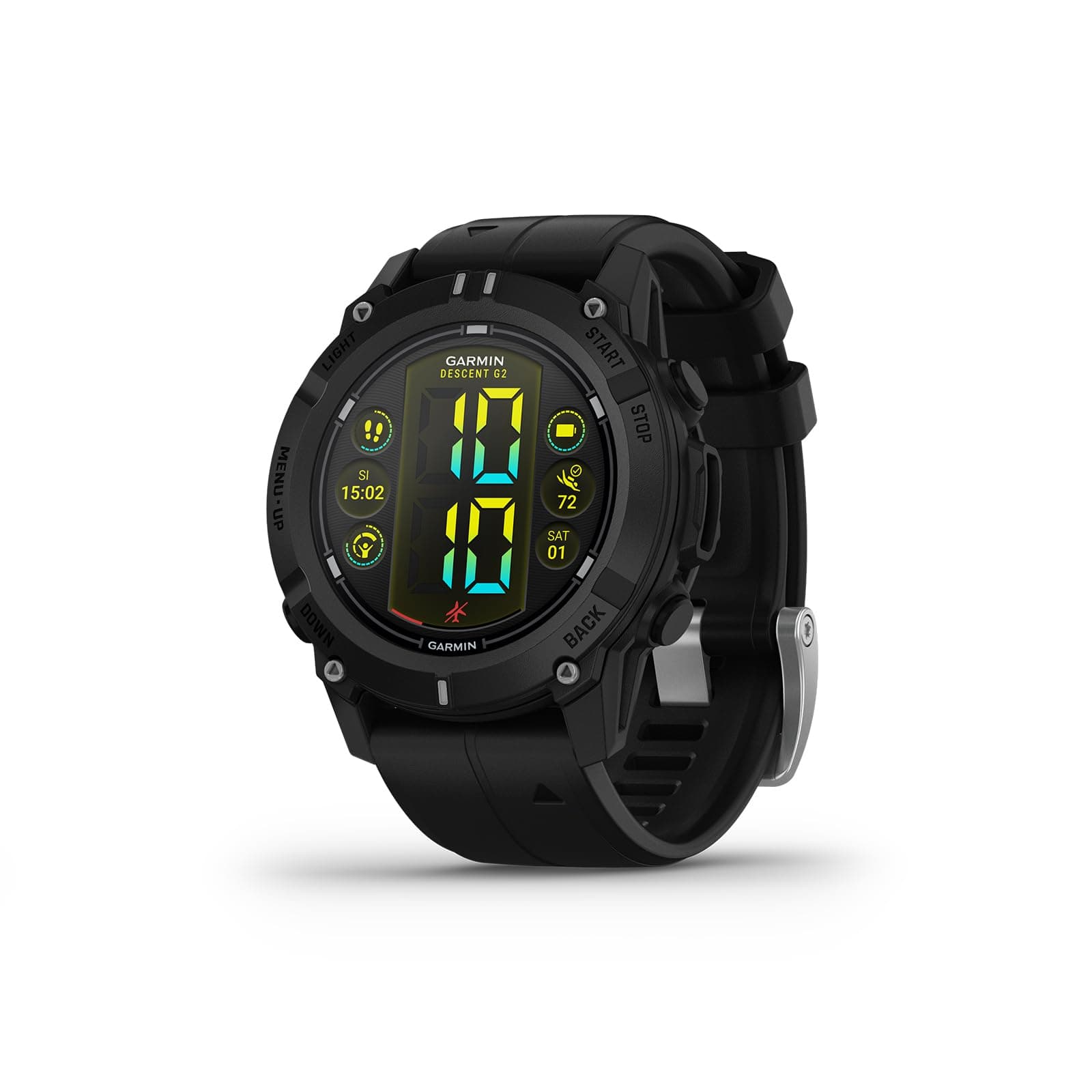 Descent G2 Dive Computer Smartwatch, AMOLED Touchscreen Display, 10-Day Battery Life, Multiple Dive Modes, Black