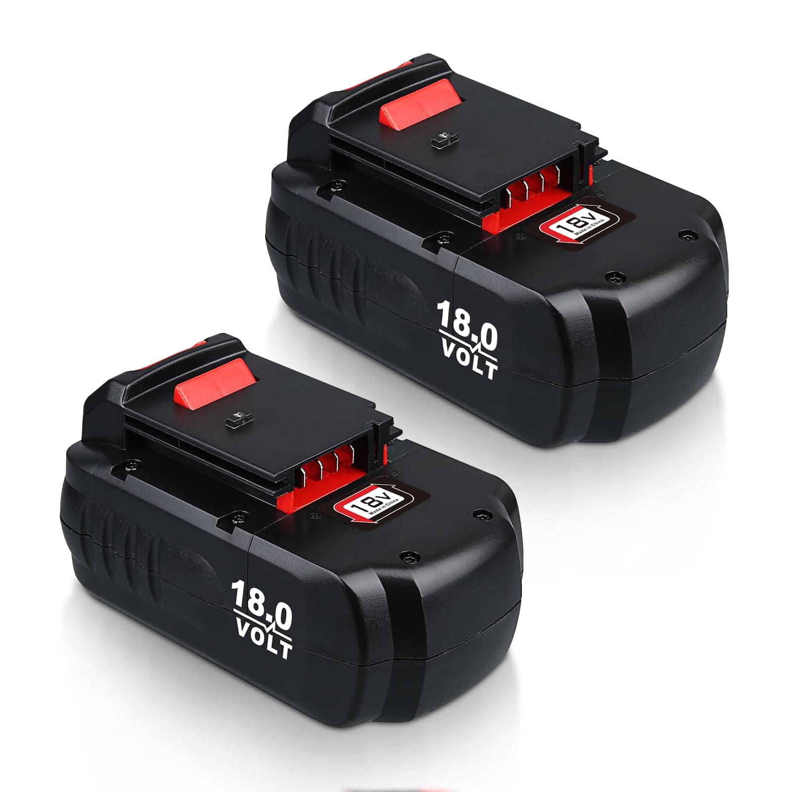 4.8Ah PC18B 18V Ni-Mh Replacement for Porter Cable 18V Battery Ni-Mh PCC489N PC18BLEX Compatible with Porter Cable 18V Cordless Power Tools and Battery Charger PCMVC PCXMVC 2Pack