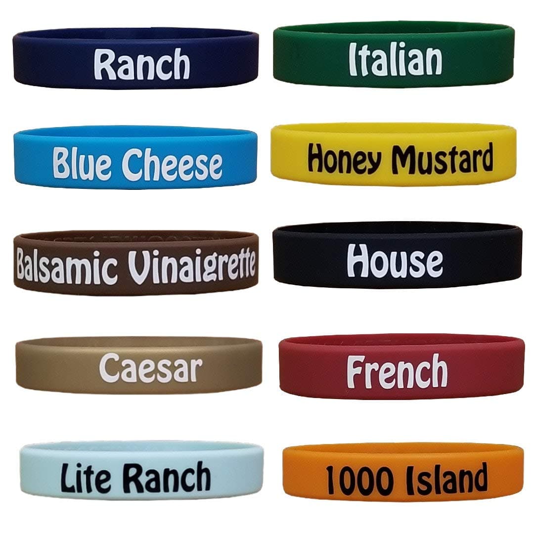 Dressing Kit C: Squeeze Bottle Labels: 10 Pack Variety