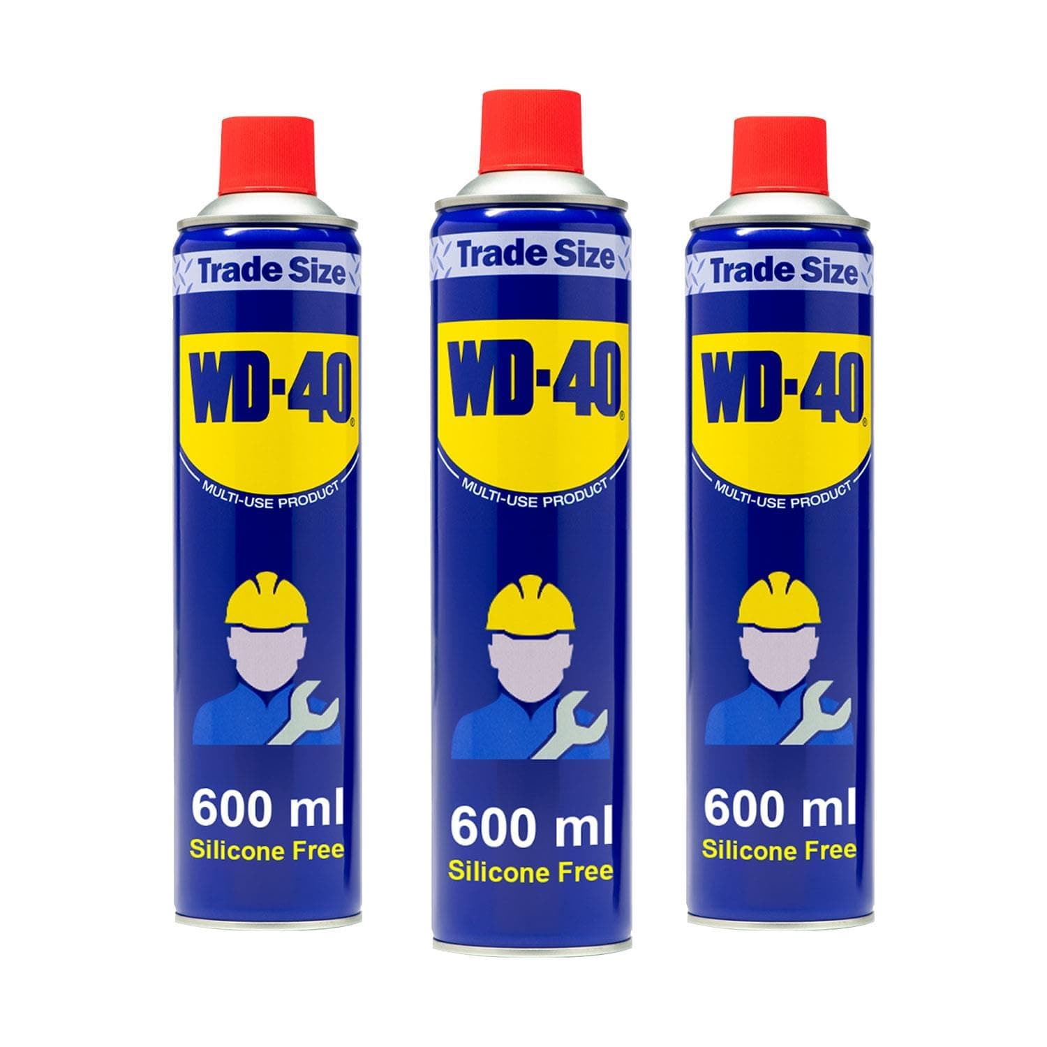 Multi-Use Lubricant Original 600ml - 3 Pack 600ml, Aerosol Spray Cans, Penetrating Oil, Rust Remover, Water Displacement & Multi-Purpose Maintenance Spray for Home, Garage and Workshop