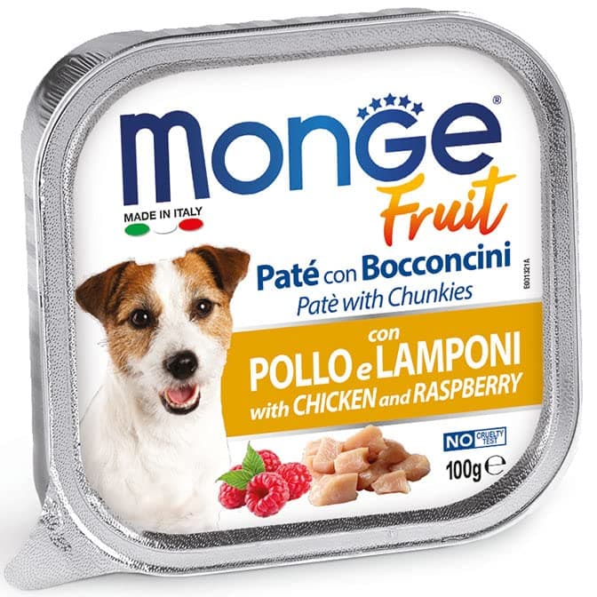 Monge Fruit - Pate and Chunkies with Chicken and Raspberry(Pack of 5)