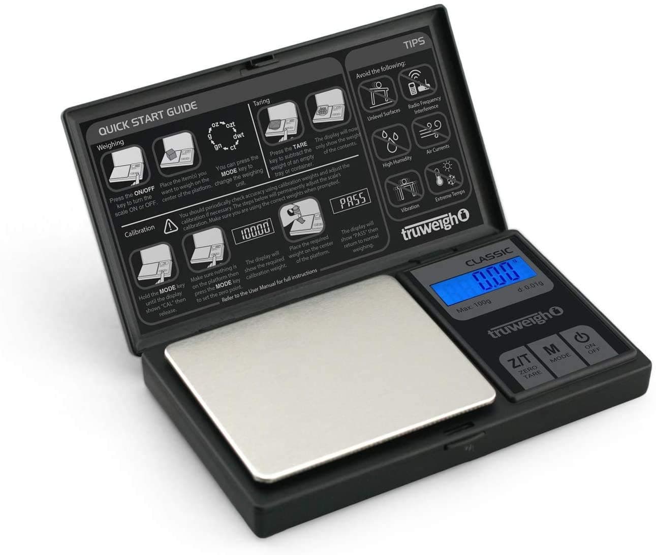 CLASSIC Digital Mini Scale 100g x 0.01g - Black