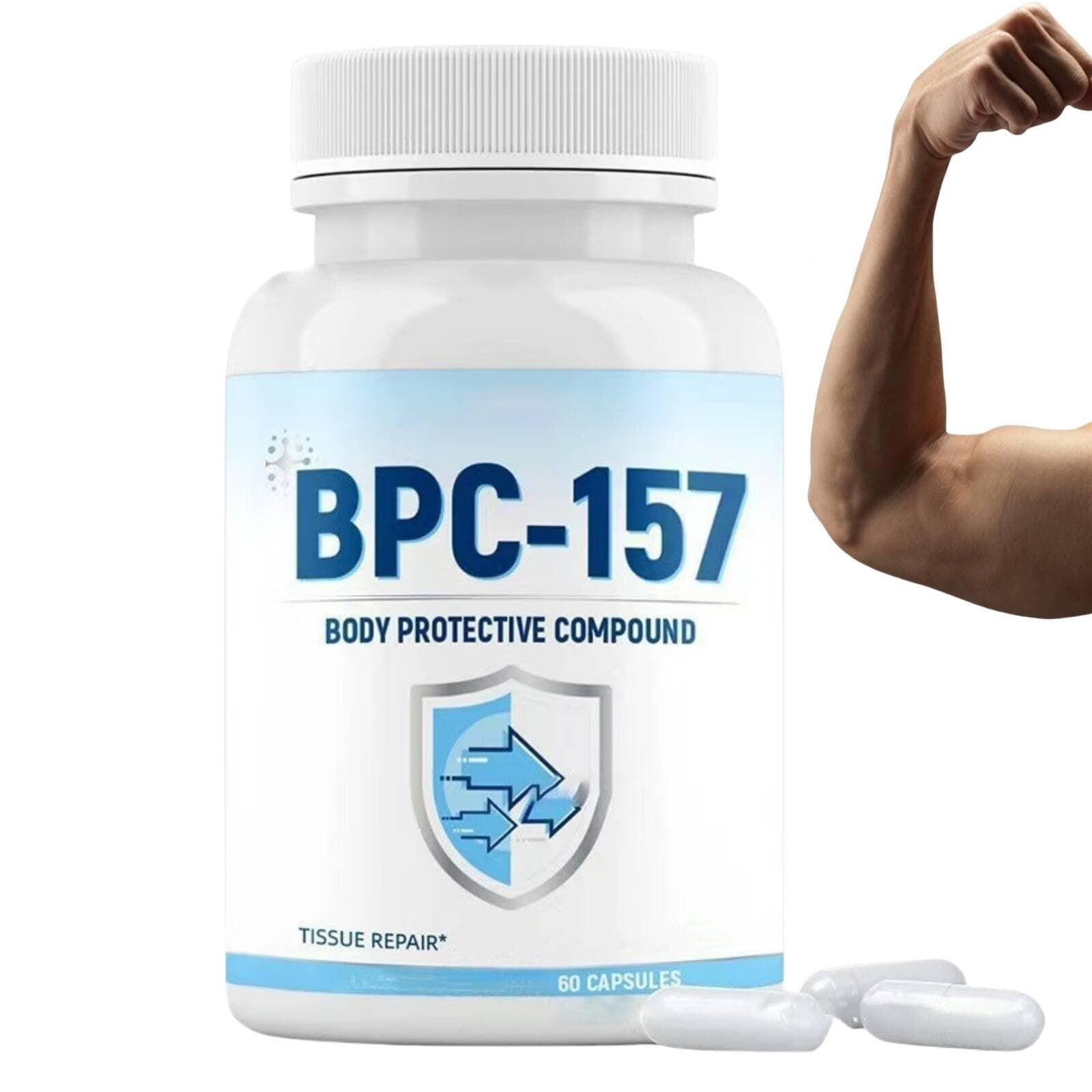 60Pcs Bp/C 157 Peptide Cap/sules Pro,New Protective Compound B/pC-157 1000mg