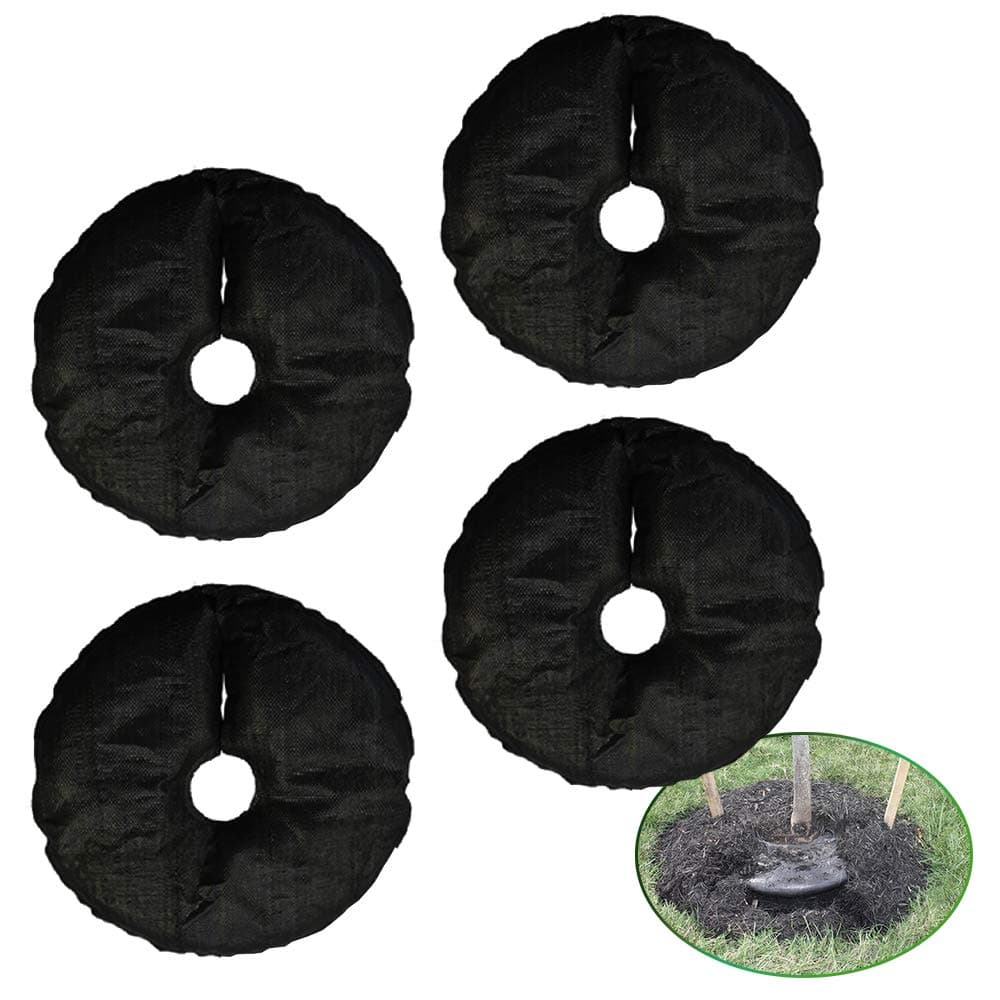 SteadySpring® 24" Smart 30+Day Tree Watering Mat - AUTO Refills with RAIN and Slow Releases As Plant Needs - for Root Balls 11" - 15" Dia Slow Release Technology Prevents Over and Under Watering (4)