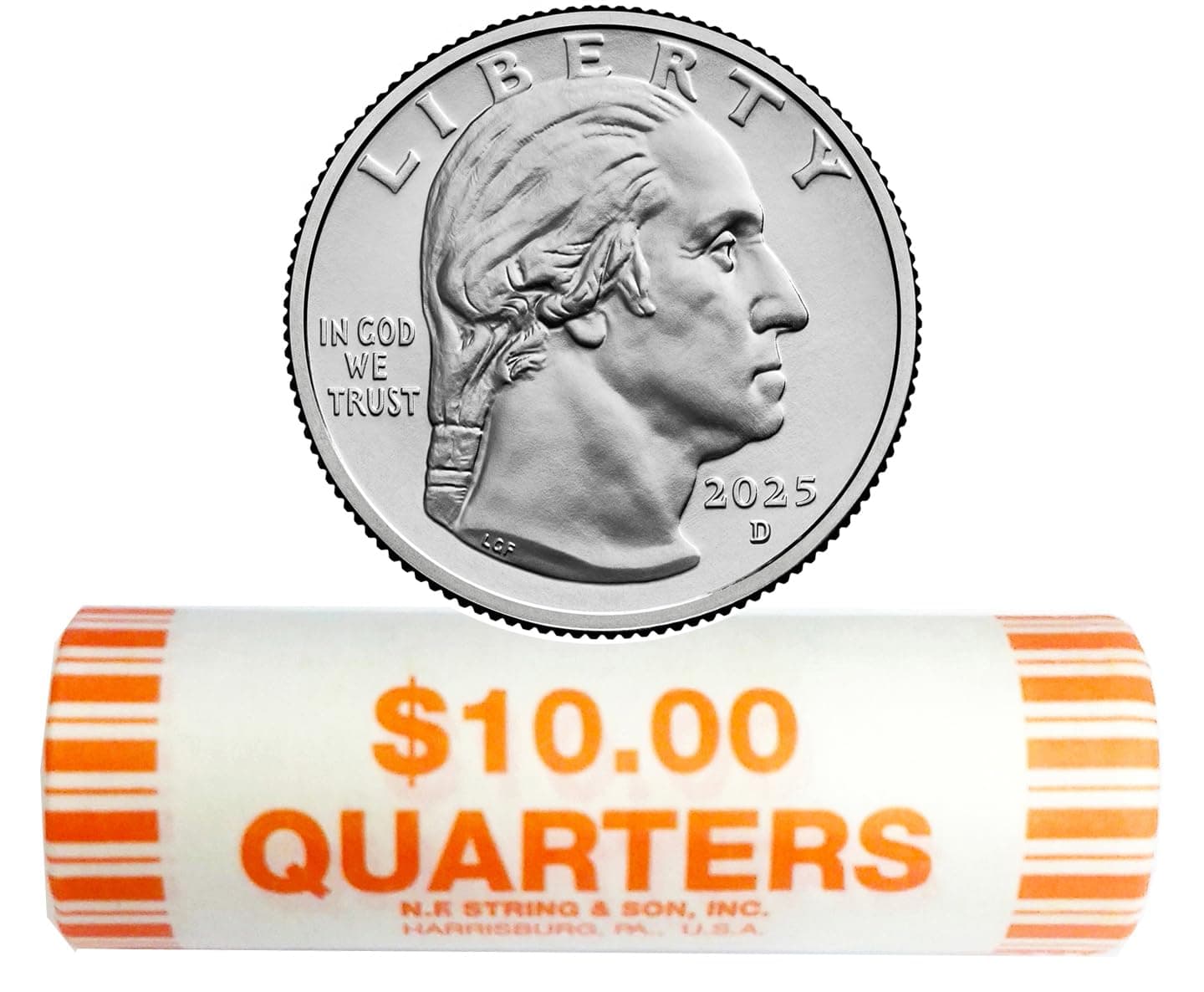 2025 D Washington Quarter Roll Quarter US Mint Uncirculated