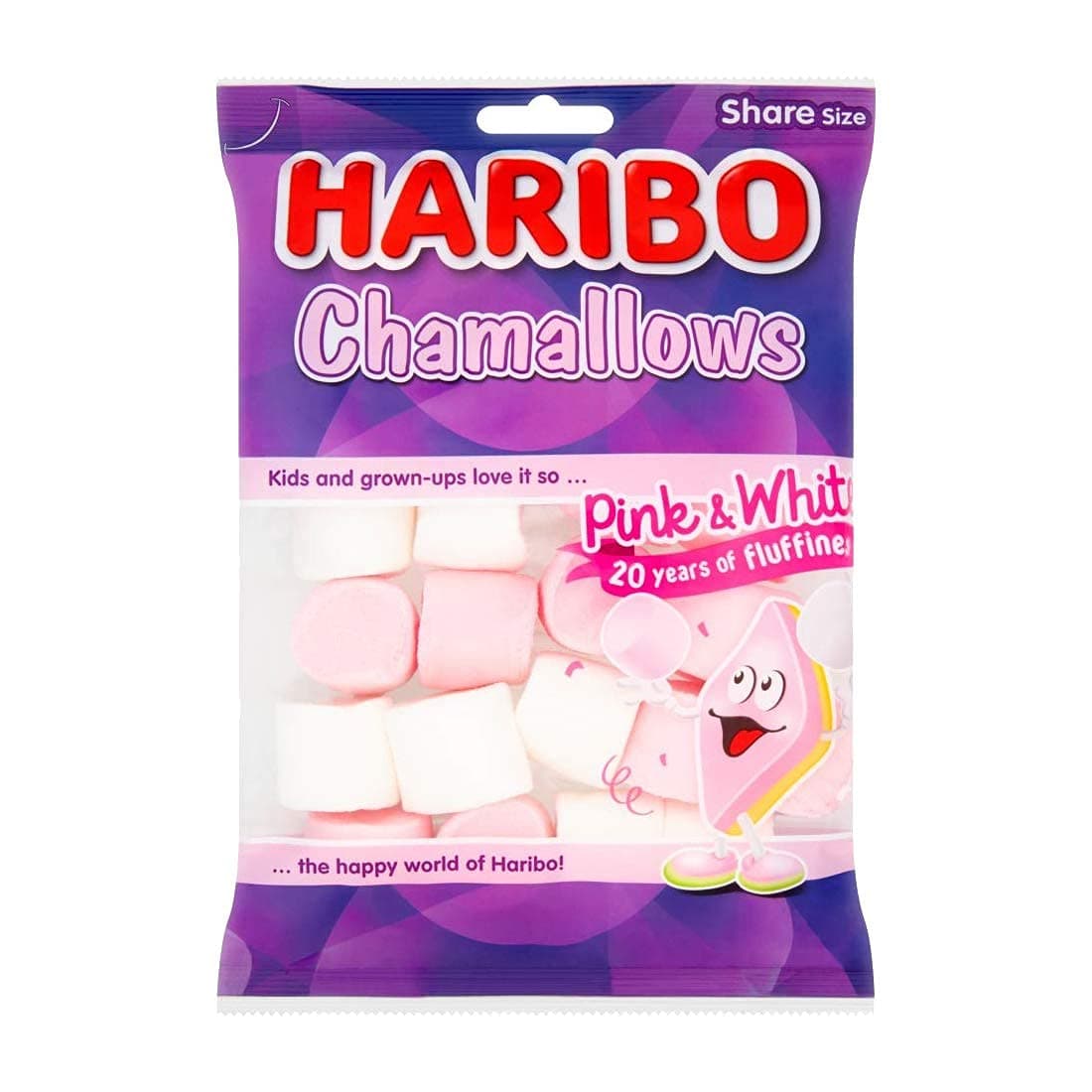 Pink and White Marshmallows 1.7kg Chamallows Bulk Sweets, 140g pack of 12