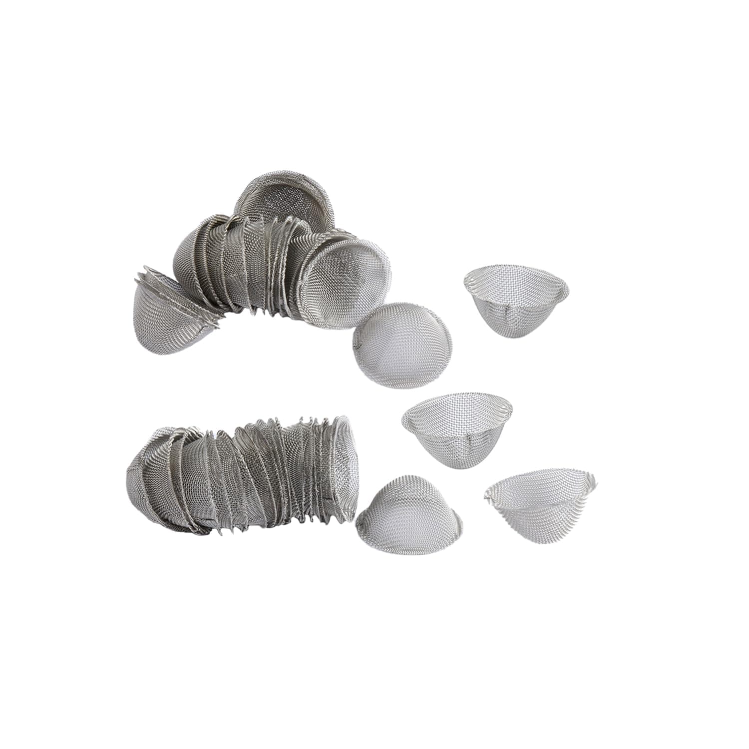 40 PCS Conical Bowl Pipe Screens Filter,Pre-Cut Stainless Steel Screen,Reusable Mesh Bowl Screens,for Tobacco Pipe Bong and Vaporizer