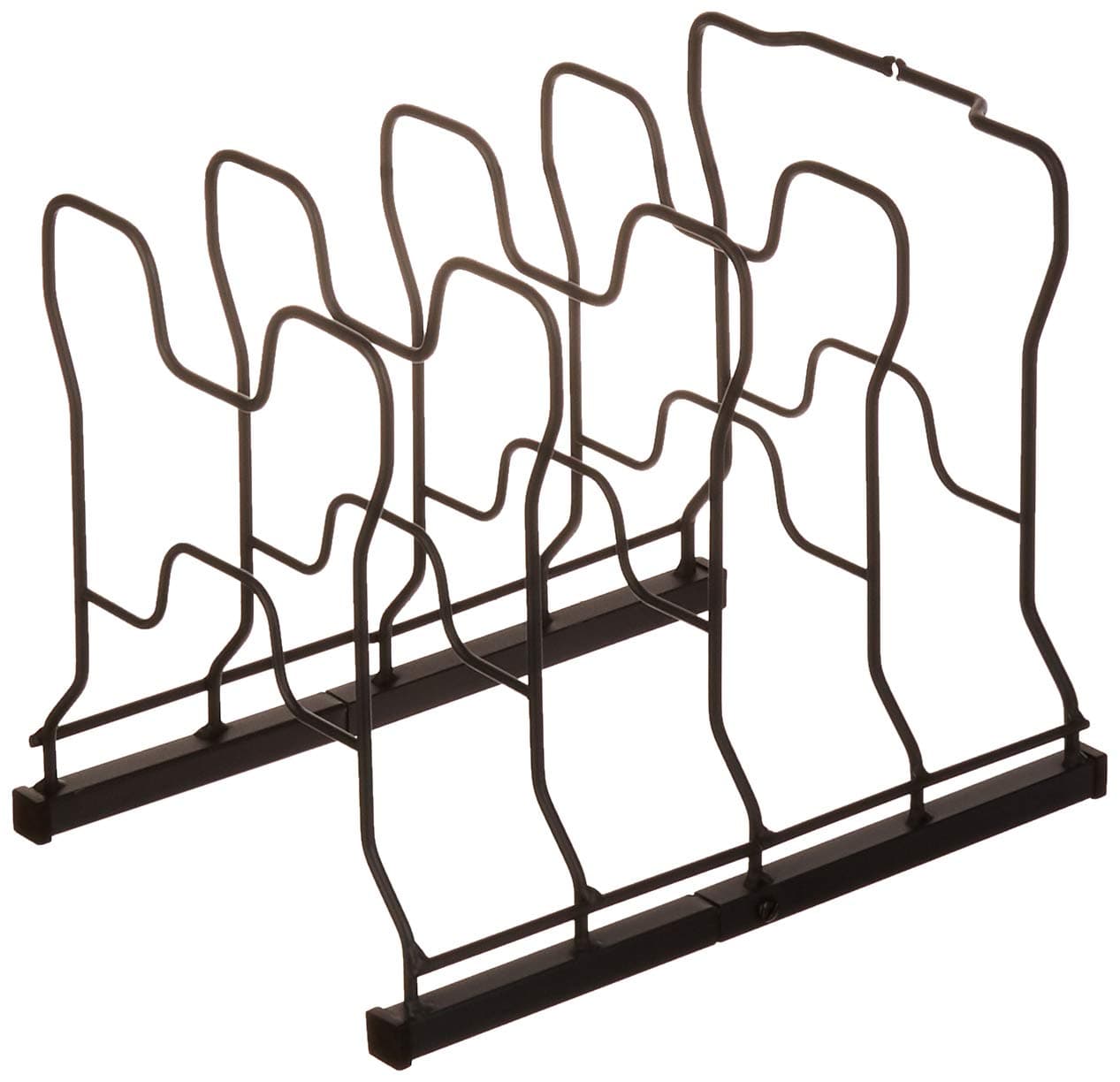 Pan Rack Organizer Shelf, Pot Rack Holder, Cookware Storage Rack for Kitchen Cabinet