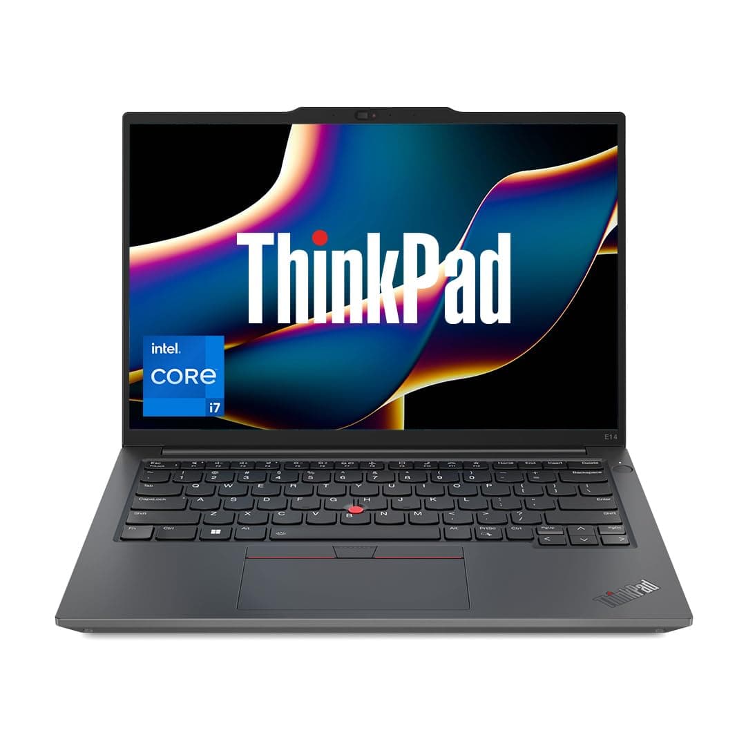 Lenovo ThinkPad E14 Intel Core i7 13th Gen 14" WUXGA IPS 300 Nits Thin and Light Laptop (16GB RAM/512GB SSD/Win 11 Home/Office 2021/Backlit Keyboard/FPR/Black/1Y Onsite/1.41 kg), 21JKS13K00