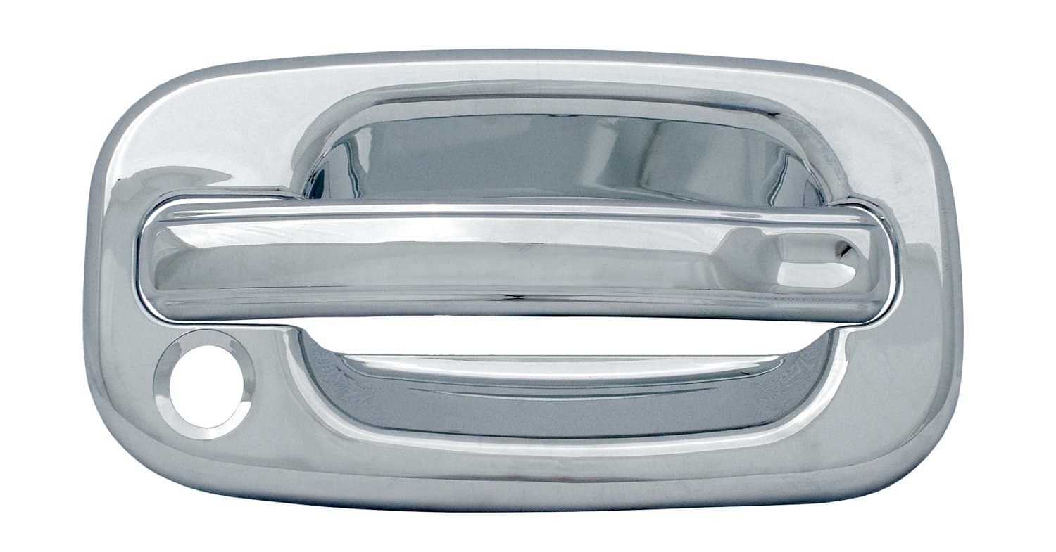 BullyDH68102B Chrome Door Handle Cover Without Passenger Side Keyhole - Pack of 4