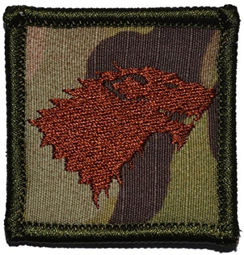 Stark Direwolf Crest - Winter is Coming 2x2 Morale Patch - Multiple Colors (Multicam with Spice)
