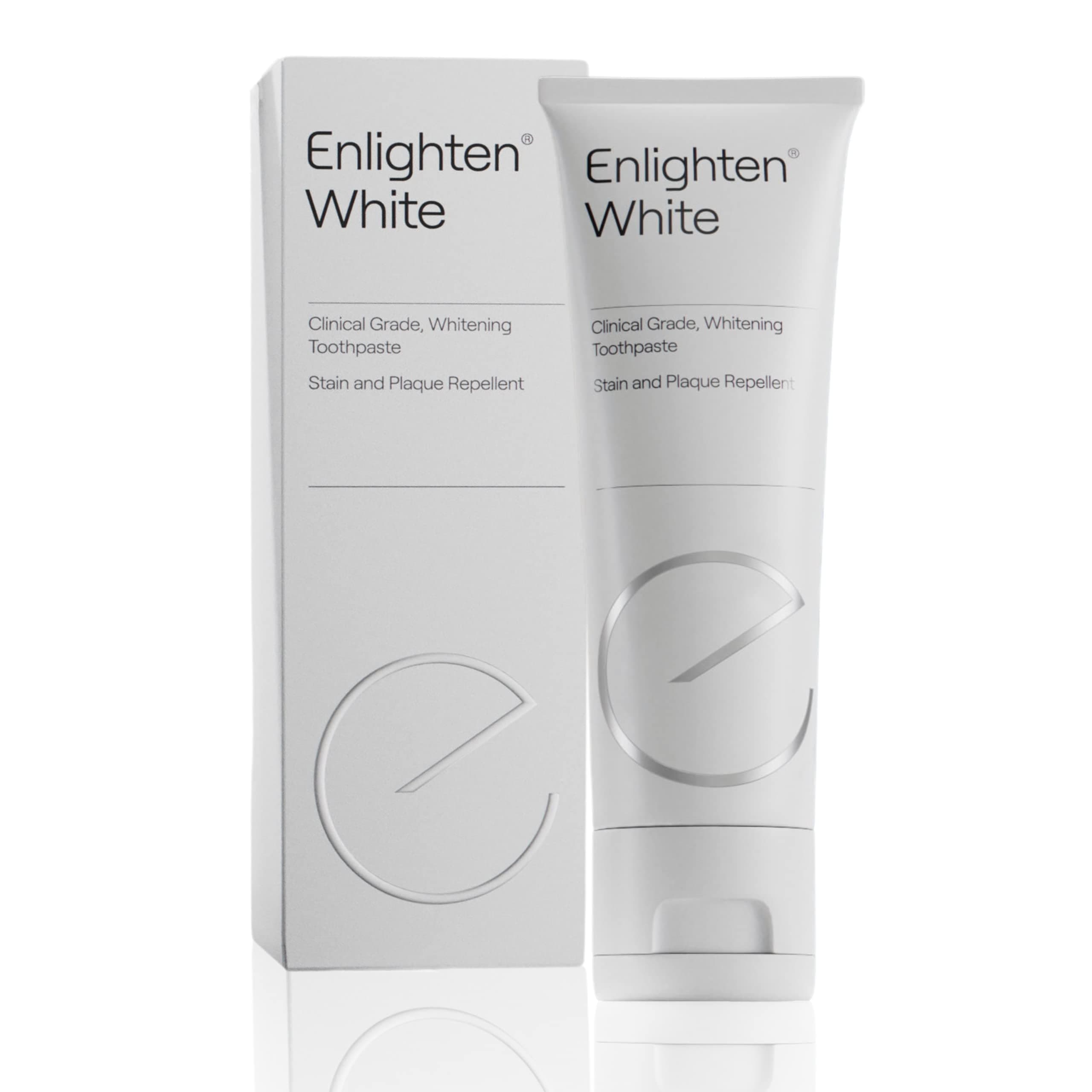 Enlighten White - Whitening Toothpaste with Fluoride, 75 ml - Advanced Enamel Protection and Stain Removal, Restores Shine and Improves Colour - Recommended by Dentists