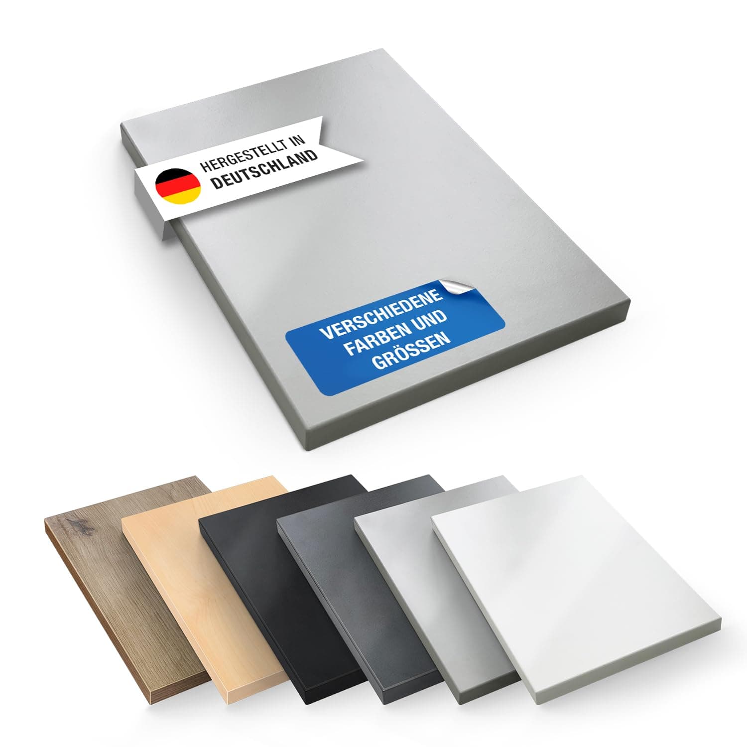 vabo Desk Top Light Grey, Premium Decor, High Quality and Durable, Easy Assembly, Ideal for Home Office and Children's Room, 160 x 80 x 2.5 cm