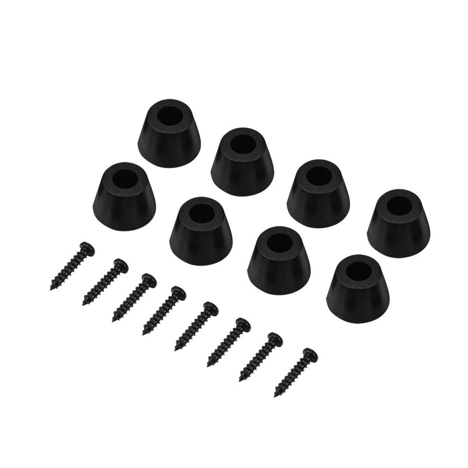 Rubber Speaker Isolation Pads, Speaker Guitar Amplifier Shock Base, 30 x 20mm w/ Screws (8 Pcs)