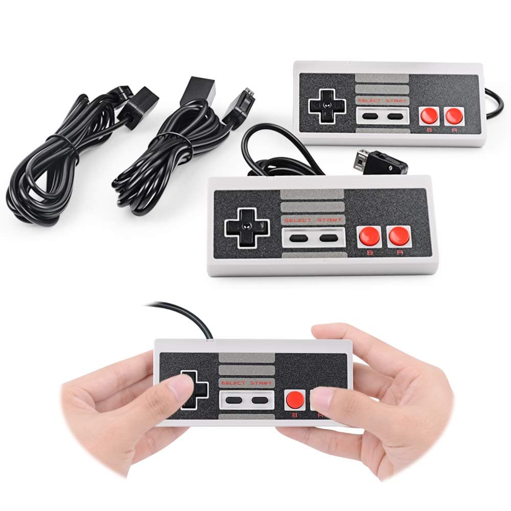 2-Pack NES Classic Edition/ Mini Controller For Replacement, With Extended 10ft Cable