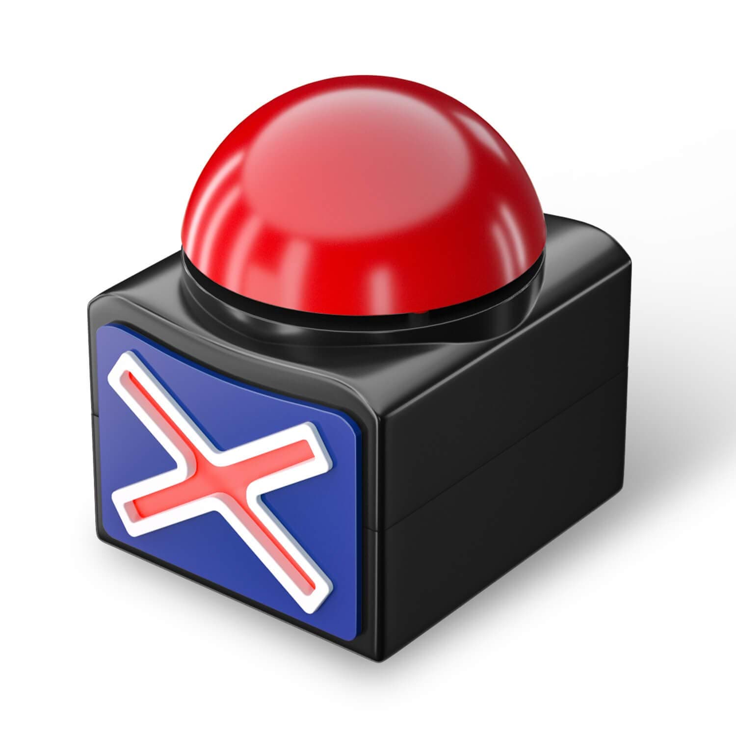 BEAN LIEVE (Red) - Game Answer Buzzer, Game Buzzer with Lights and Sound Trivia Quiz Got Talent Buzzer, Buzzer Buttons for Game Show, Red Game Buzzer for Kids Adult Classroom (Red)