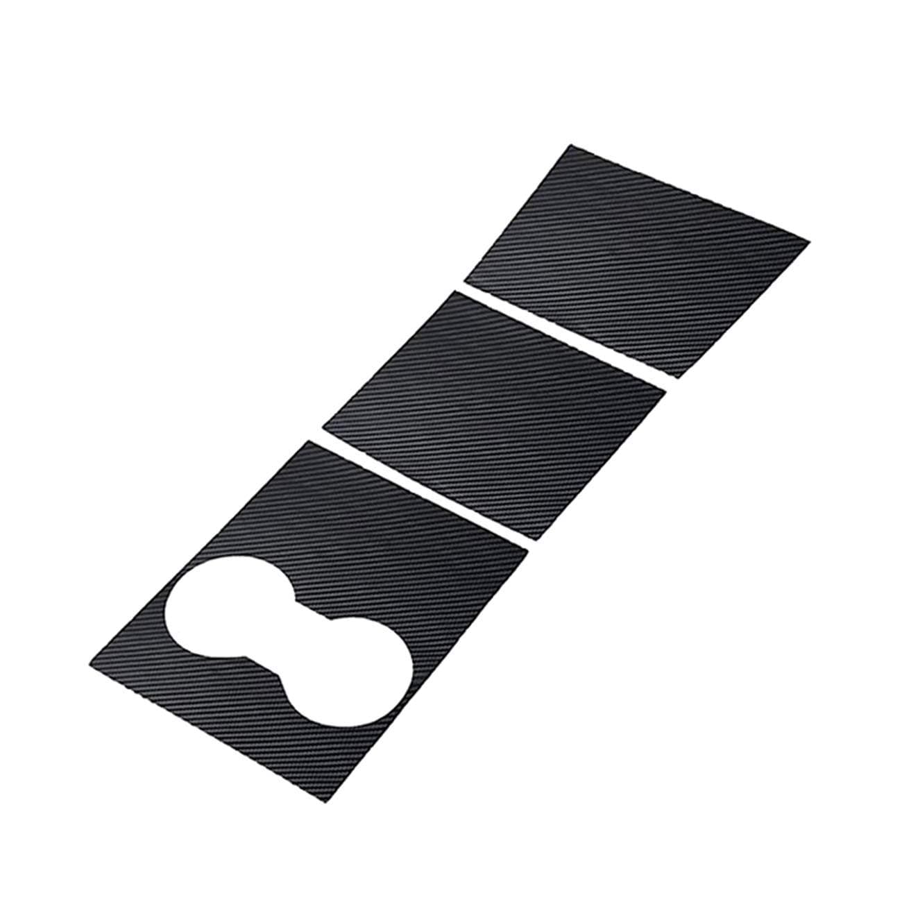 Tesla Model 3 Model Y Center Console Vinyl Wrap Carbon Fiber Black Console Cover Interior Decoration Wrap Kit